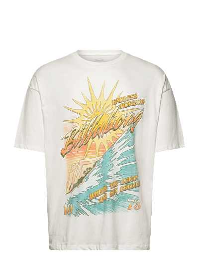 Billabong WHERE THE SUN COLLIDE - T-särgid - SALT CRYSTAL / white