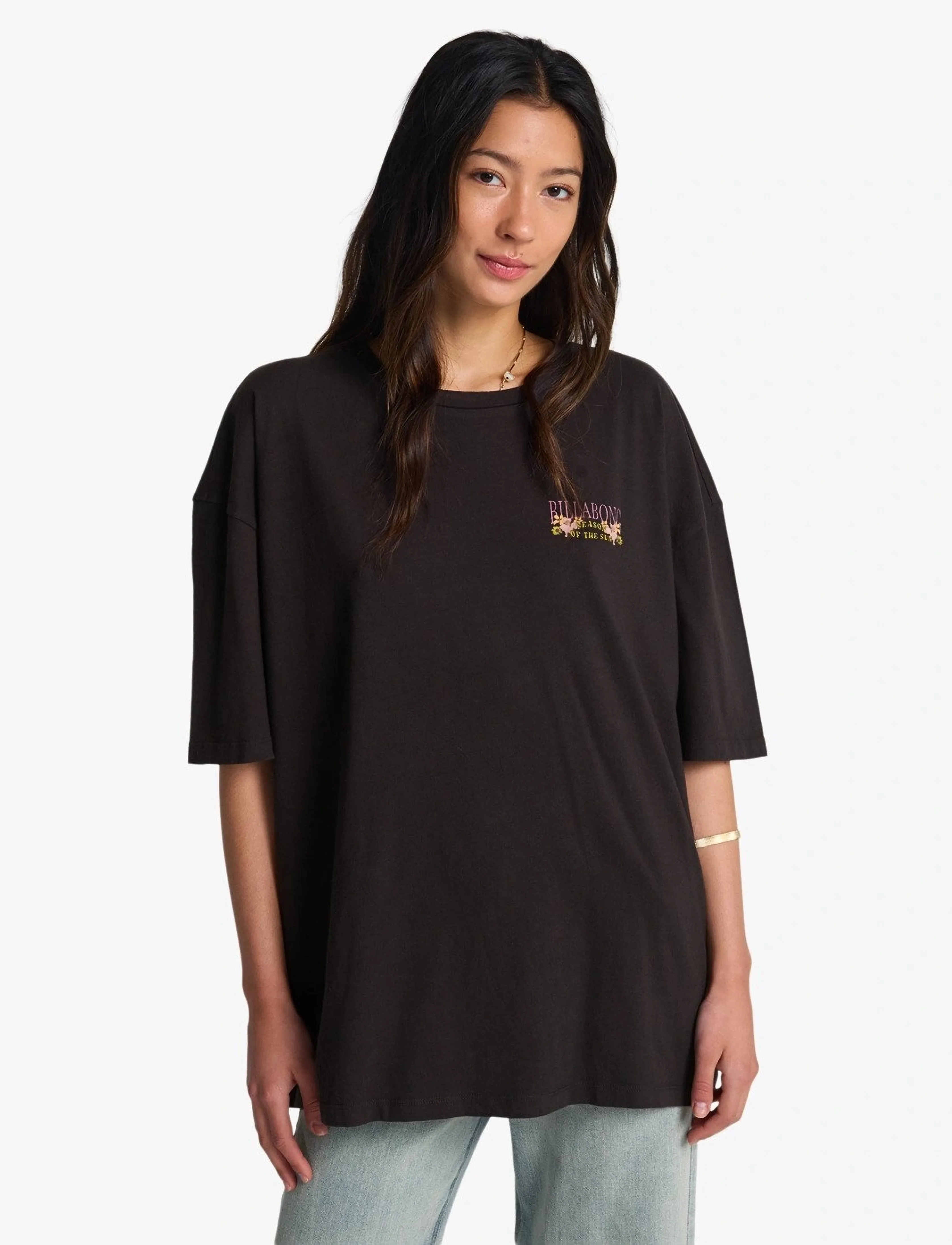 Billabong Floral Rocker, XS, Sports Oberteile & T-shirts, Schwarz - Sport Frauen