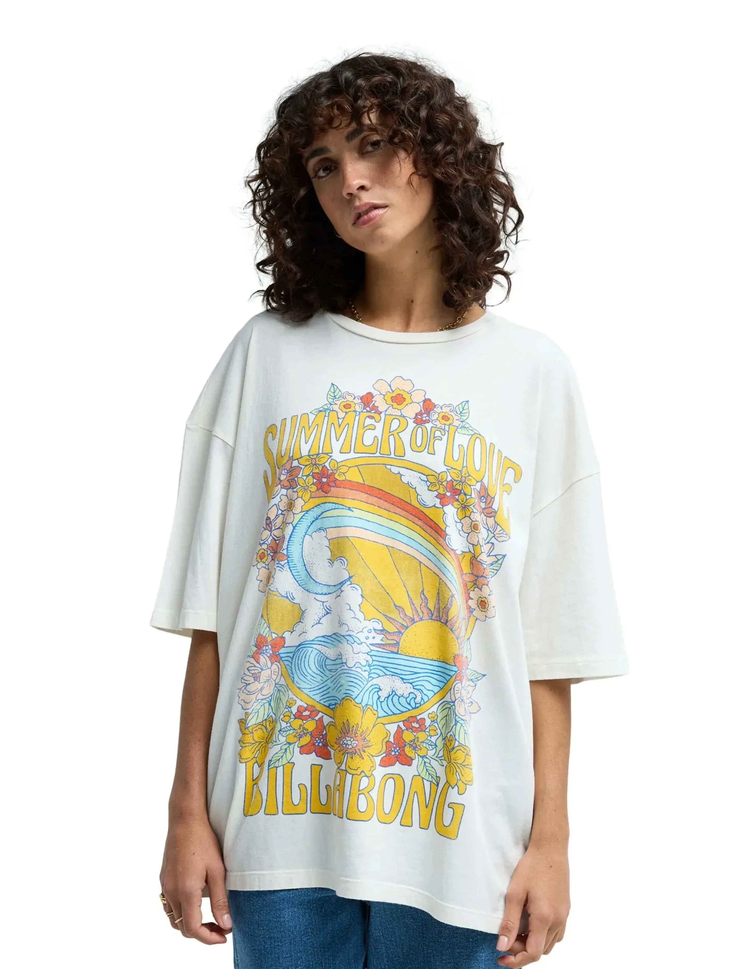 Billabong Summer Of Love, M, Sports Oberteile & T-shirts, Creme - Sport Frauen