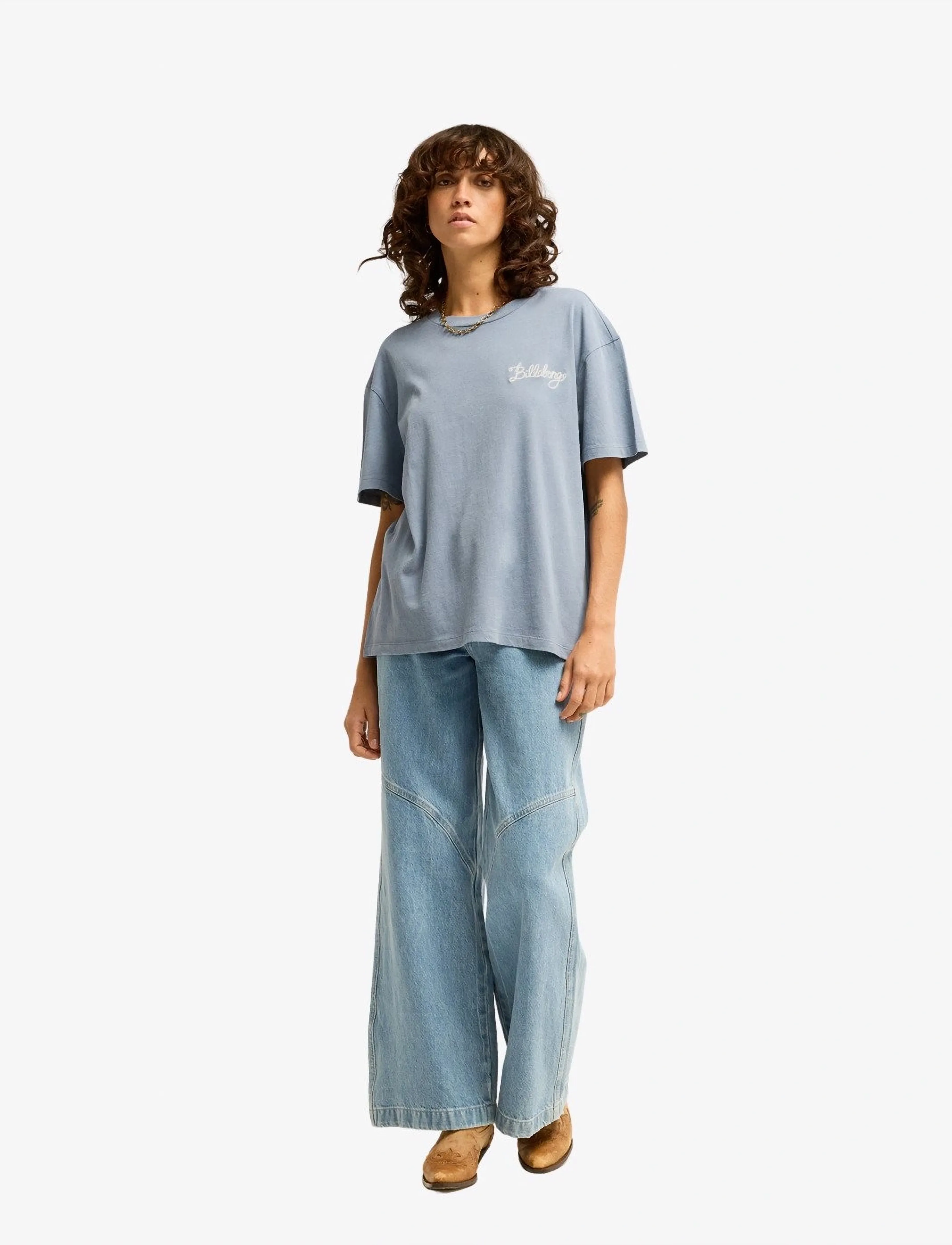 Billabong - EVERY OTHER SHELL - t-shirts - salted blue - 4