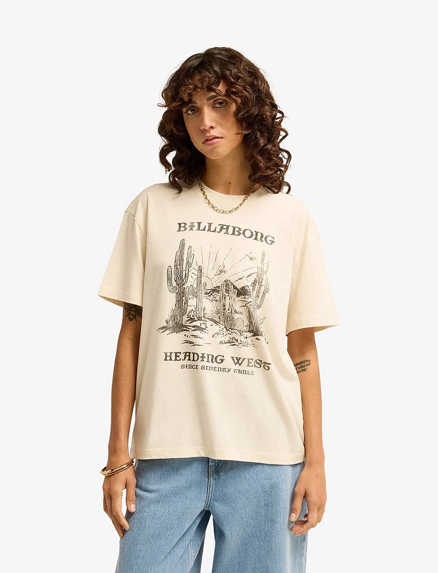 Billabong - HEADING WEST - t-shirts - white cap - 0