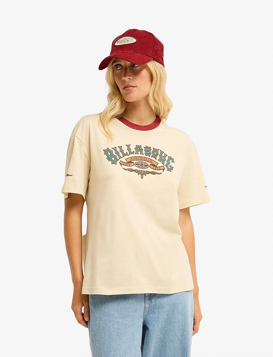 Billabong - SINCE 73 TOMBOY - t-shirts - oatmeal - 0