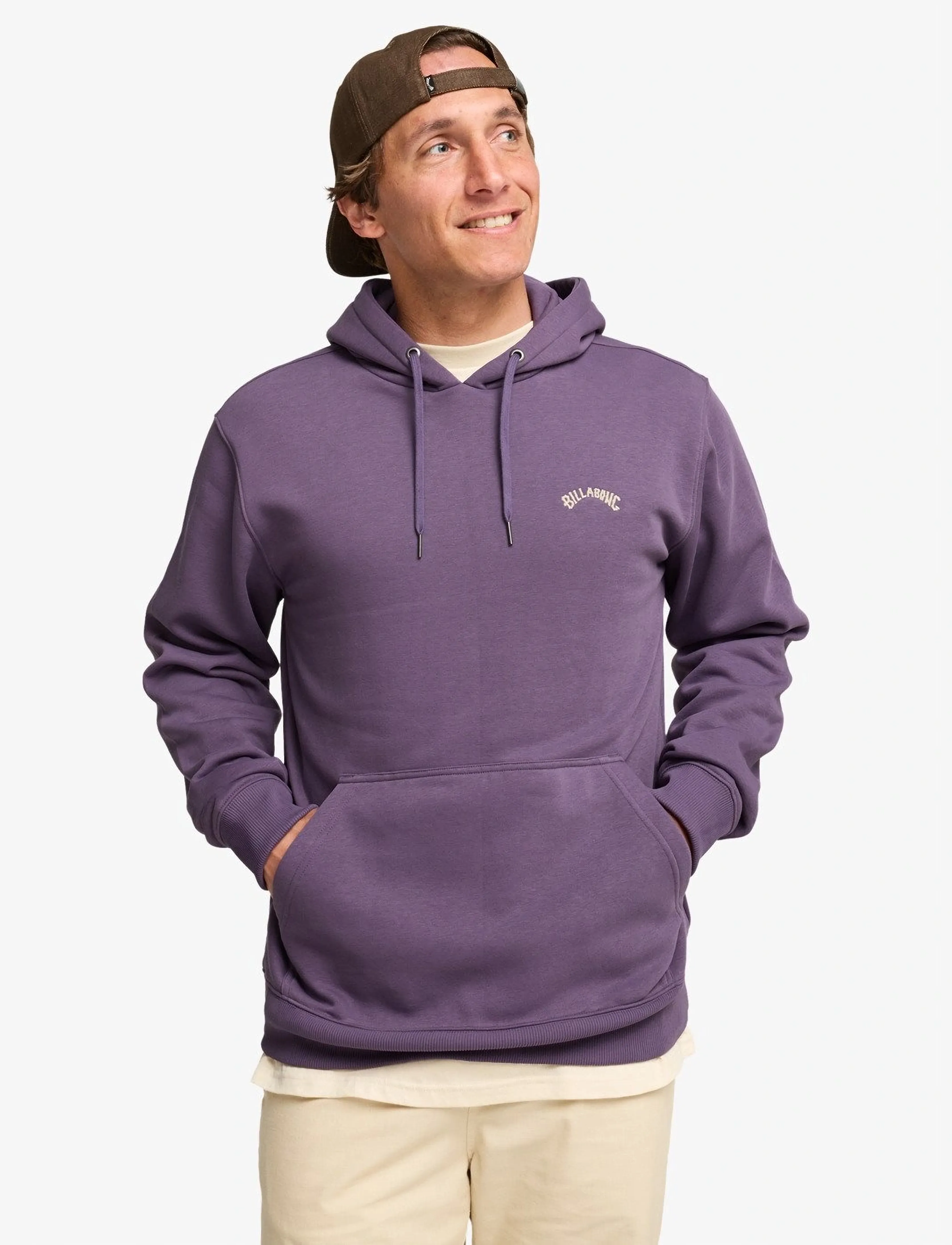 Billabong Arch Po, M, Purple, Sport Sweatshirts & Hoodies > Sport Hoodies, Herre