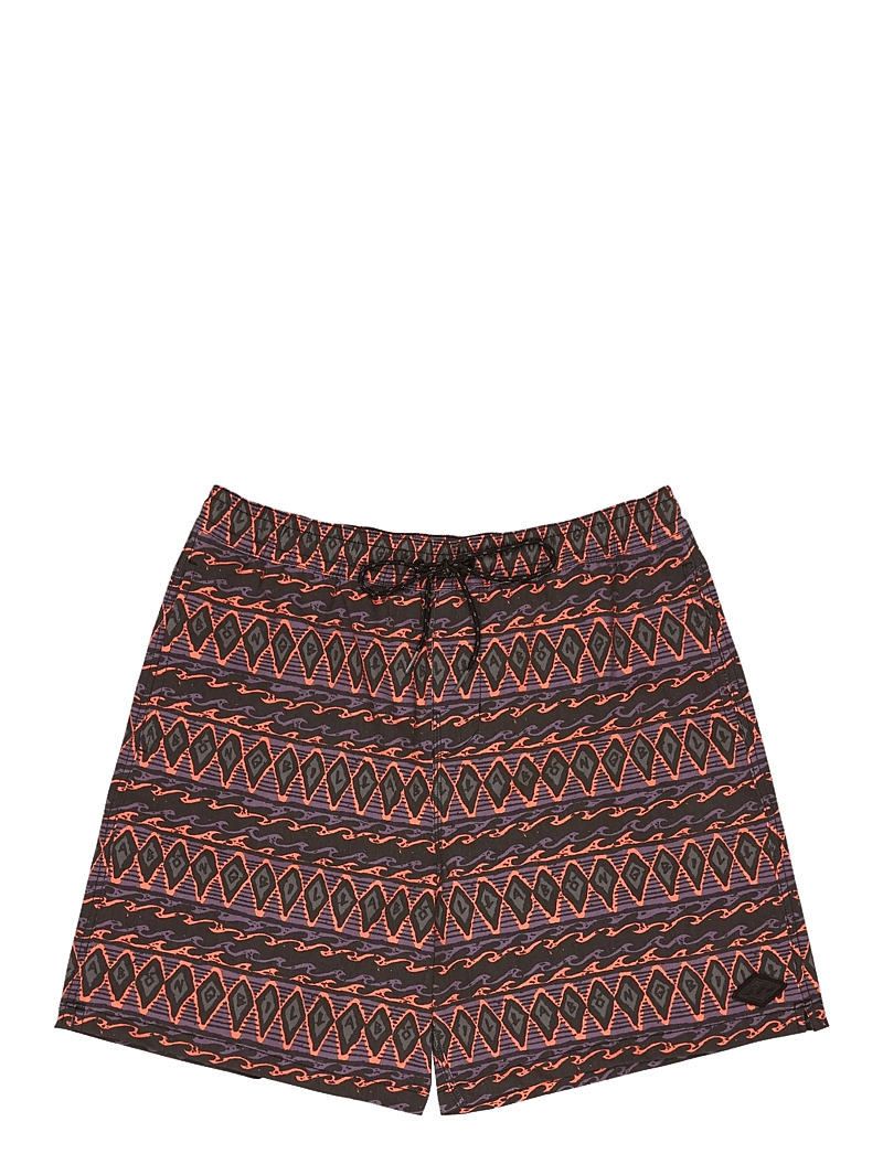 Billabong - WASTED TIMES LB - badehosen - black print - 1
