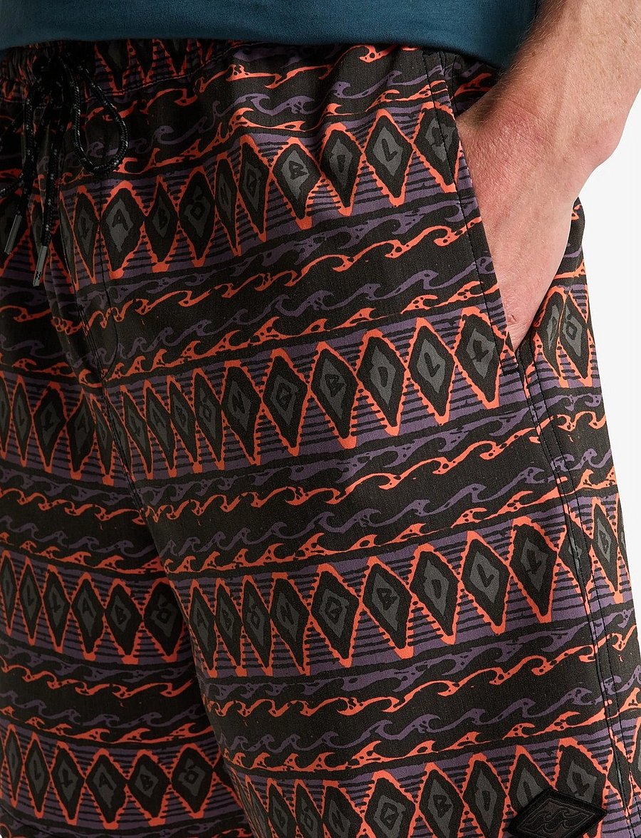 Billabong - WASTED TIMES LB - lühikesed ujumispüksid - black print - 5
