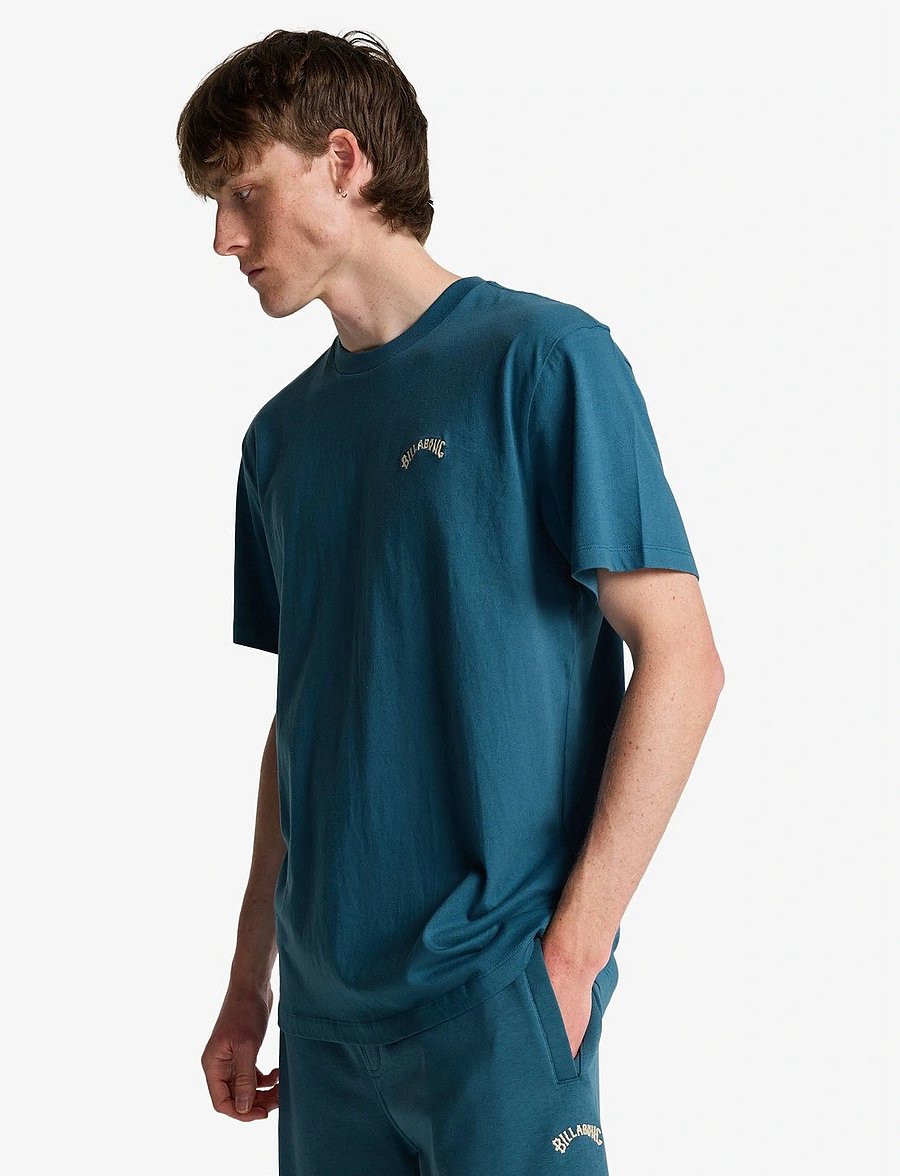 Billabong - ARCH CREW SS - oberteile & t-shirts - real teal - 4