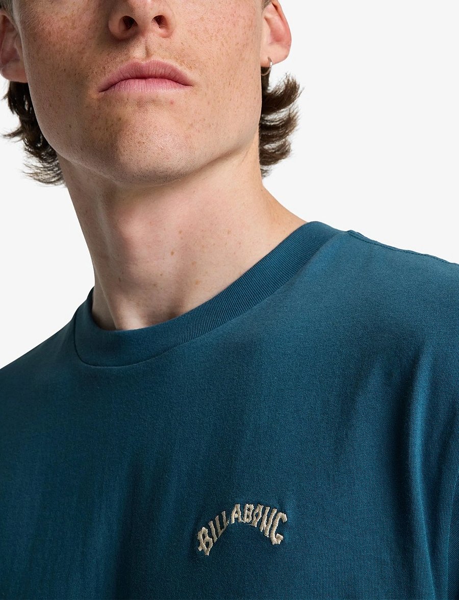 Billabong - ARCH CREW SS - oberteile & t-shirts - real teal - 5