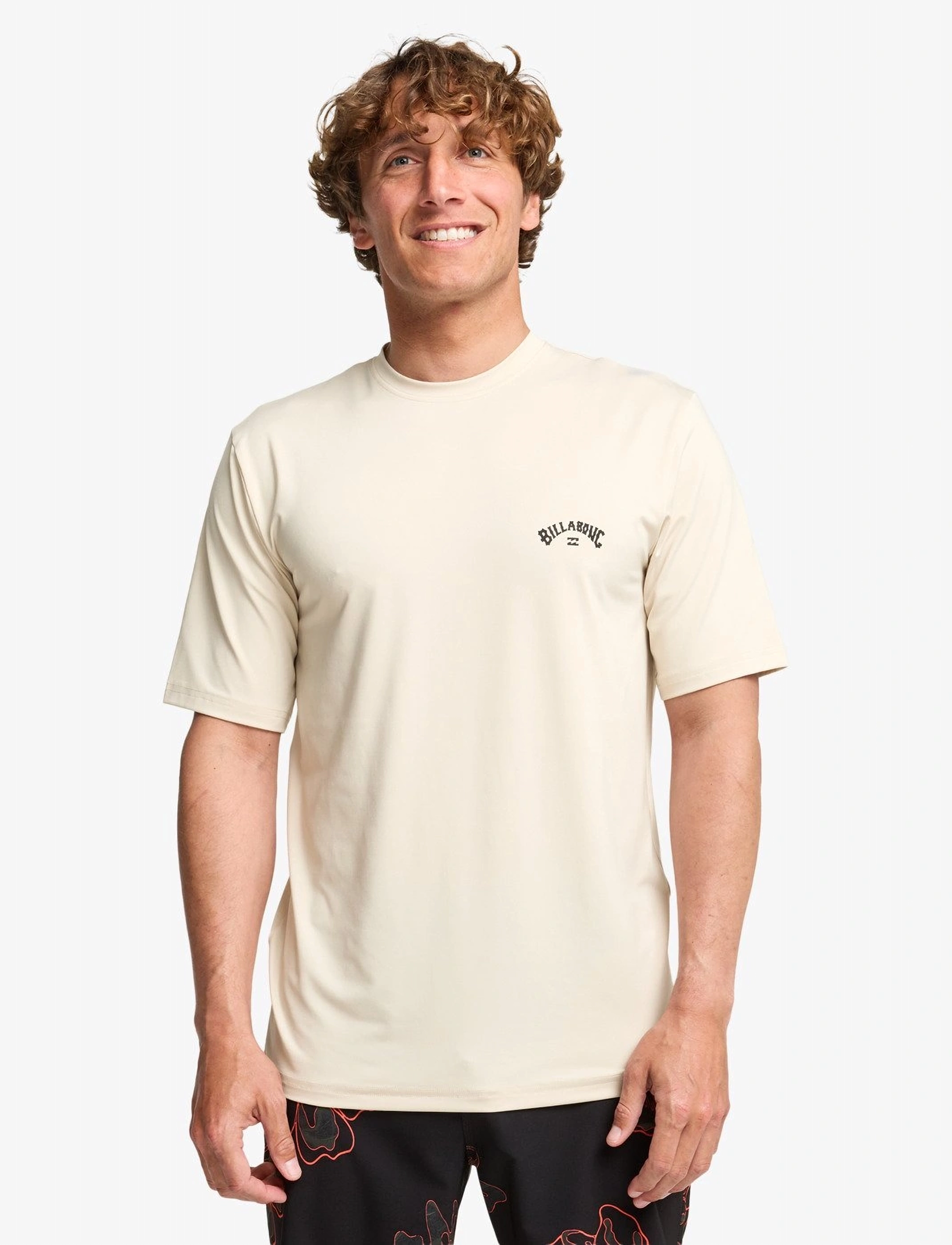 Billabong Arch Wave Ss, XL, Sport Oberteile, Beige - T-shirts, Männerswear