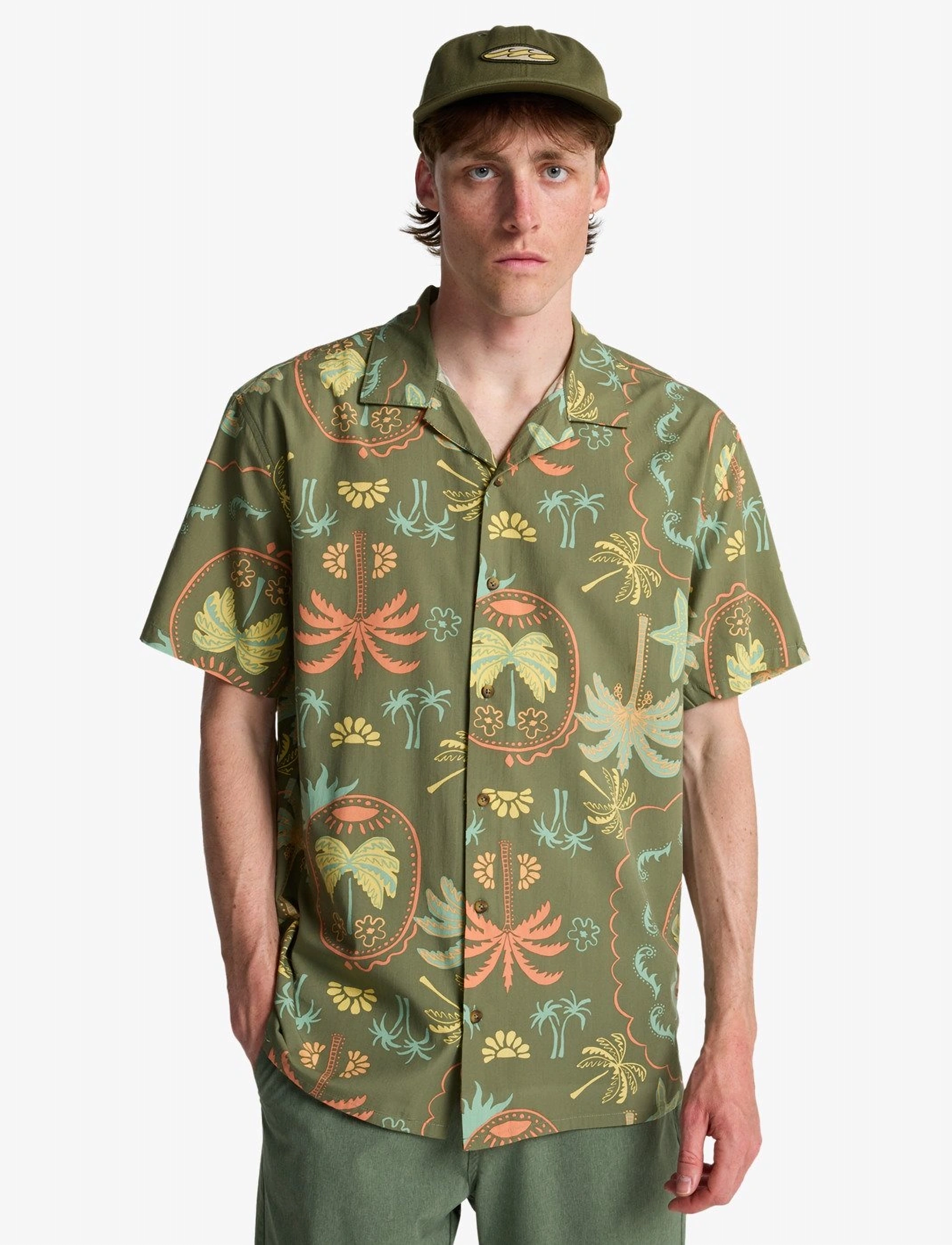 Billabong VACAY SS - Shirts - MOSS GREEN / khaki/green