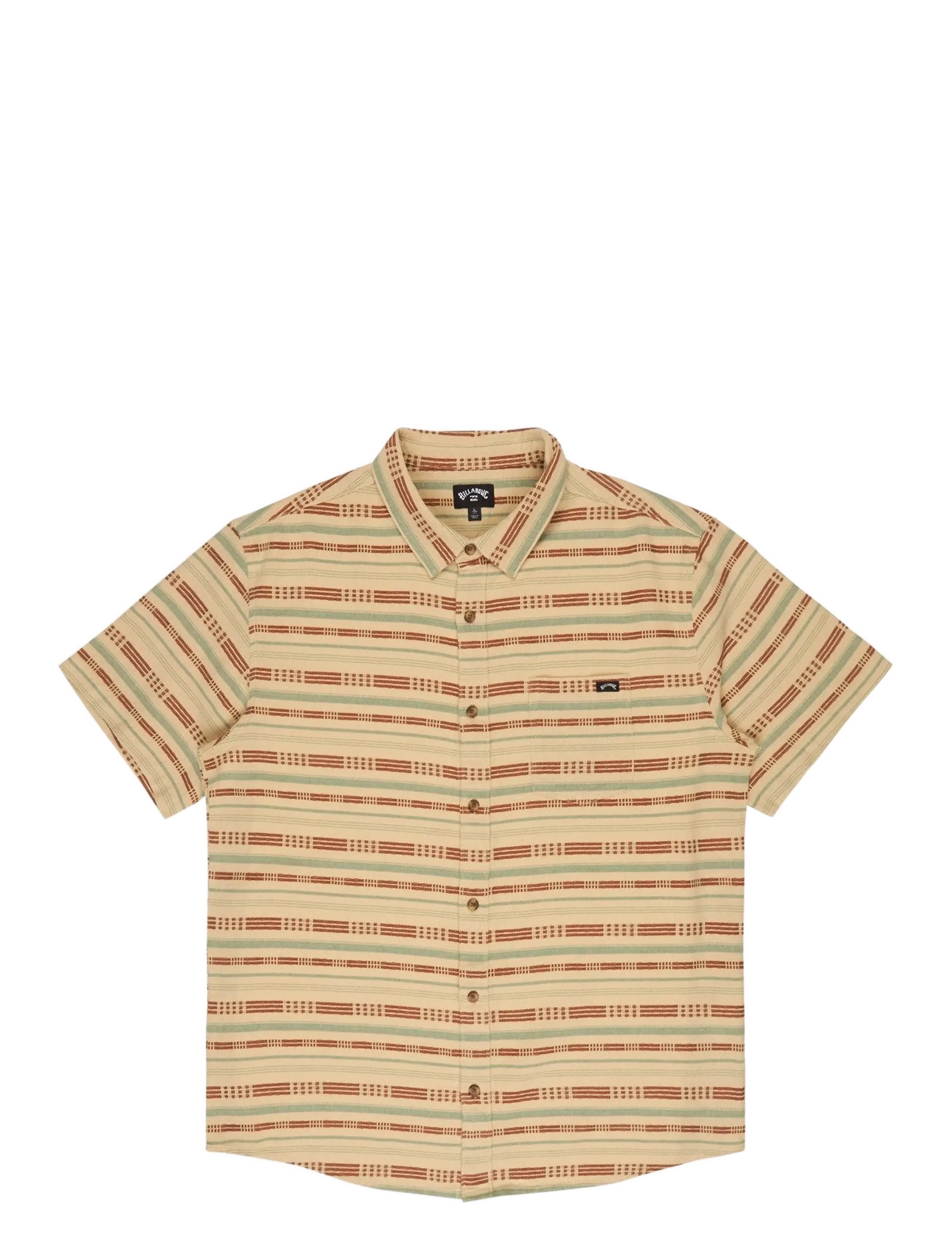 Billabong SUNDAYS JACQUARD SS - Bekijk Alles - CASLTE ROCK / beige