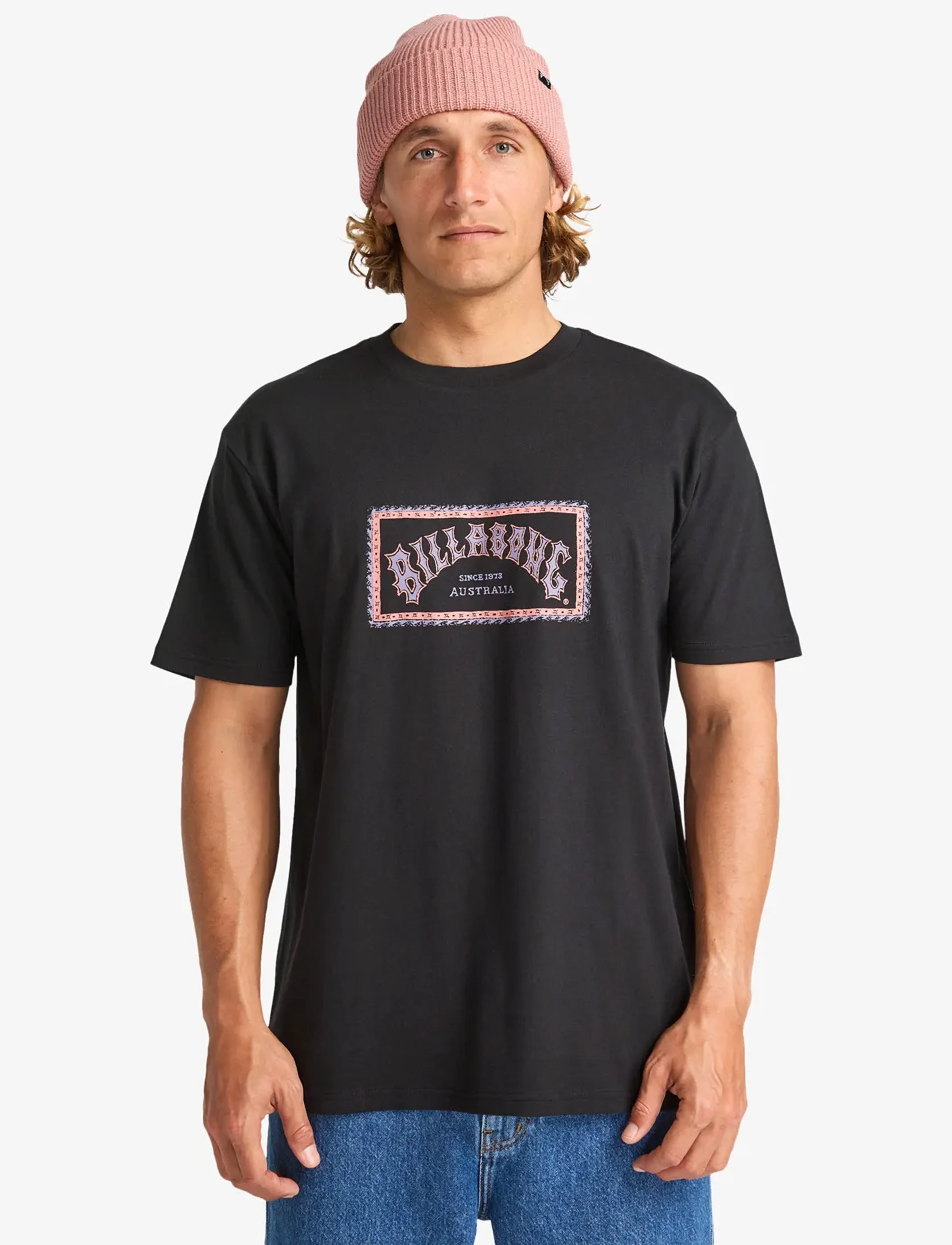 Billabong Arch Frame Ss, M, Black, T-Shirts > Kortærmede, Herre
