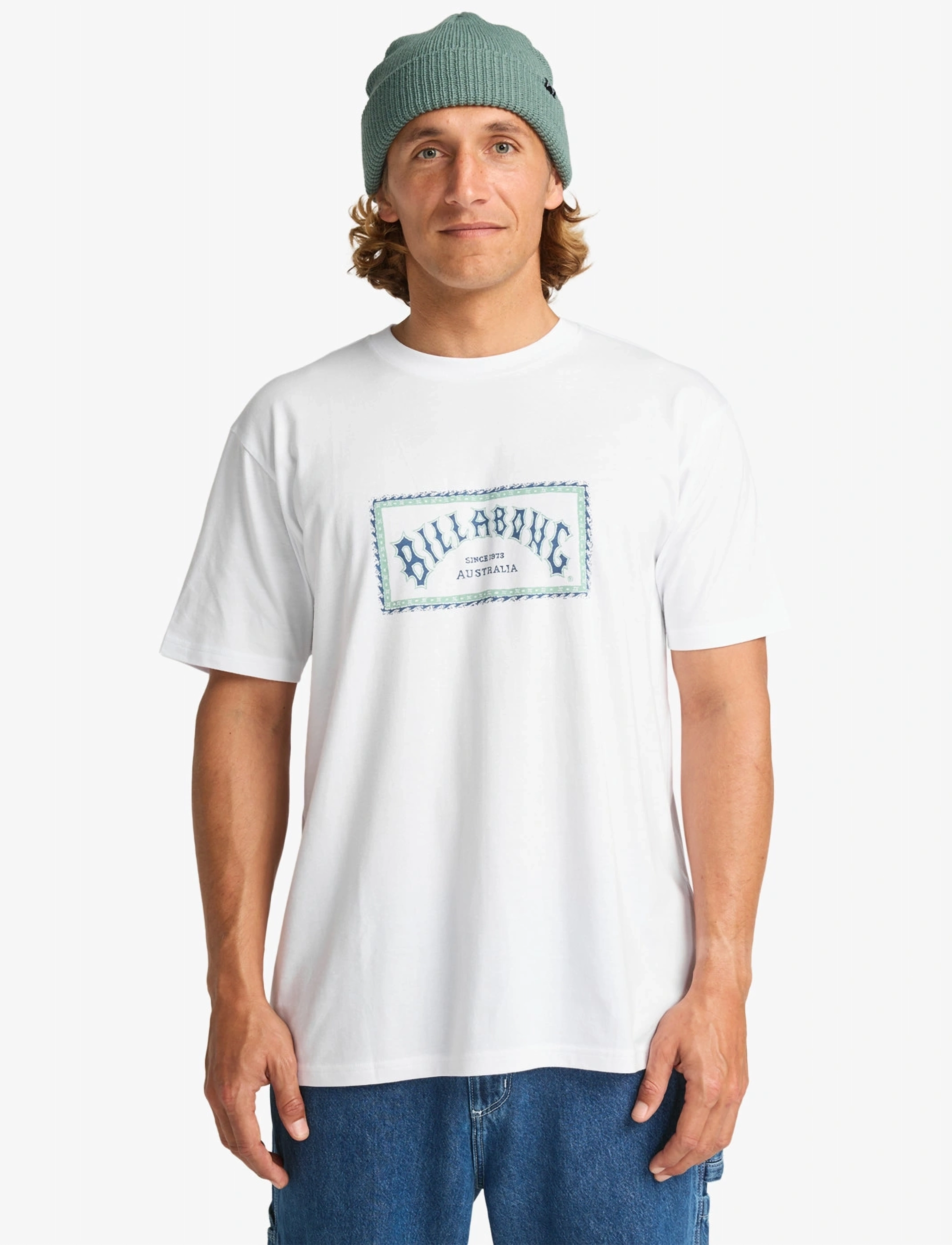 Billabong Arch Frame Ss, S, White, T-Shirts > Kortærmede, Herre