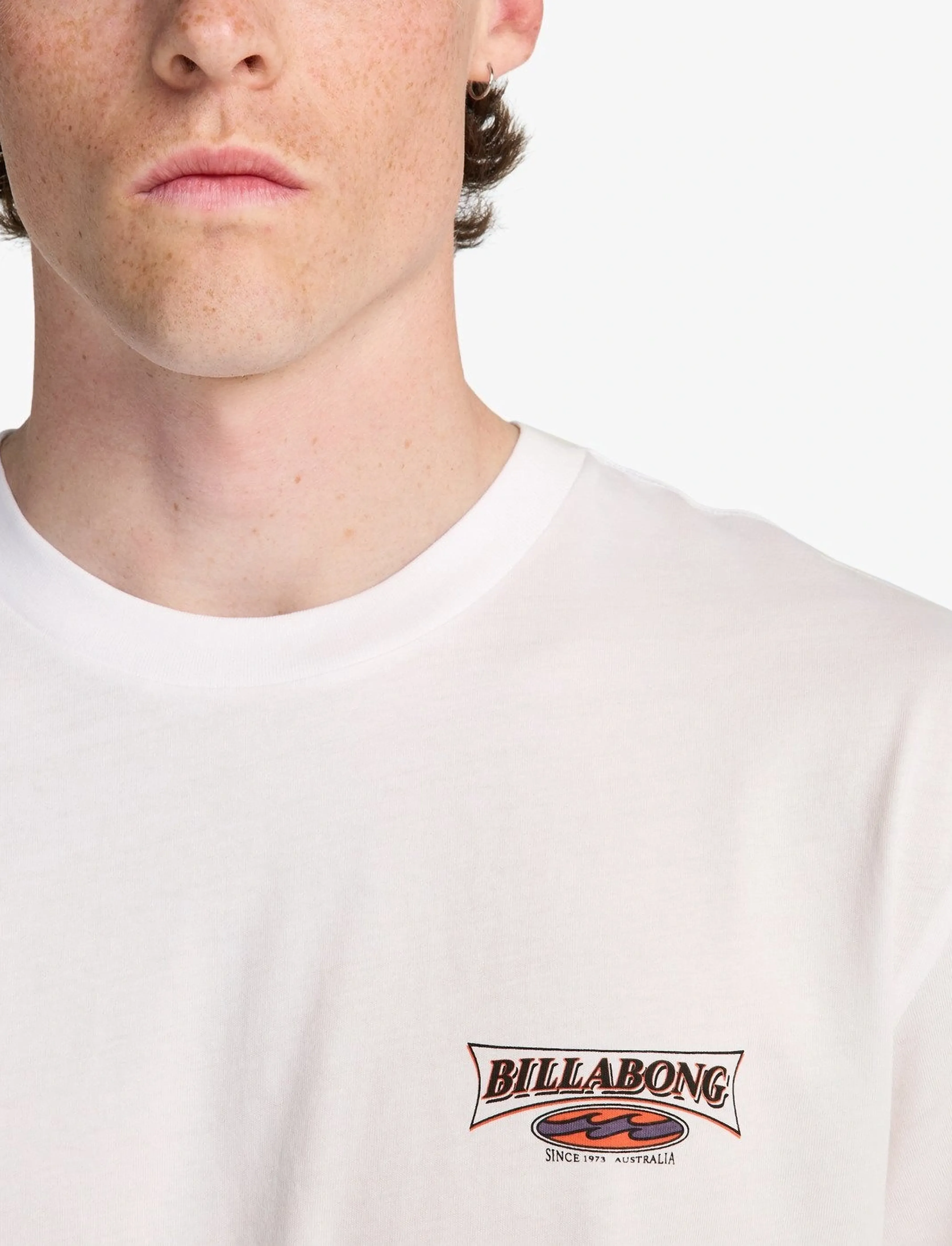 Billabong - BURLEIGH SS - short-sleeved t-shirts - white - 4