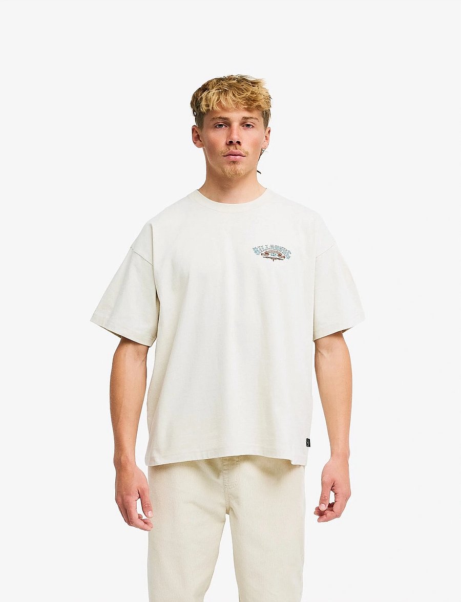Billabong - HERITAGE OG SS - kortärmade t-shirts - oatmeal - 0