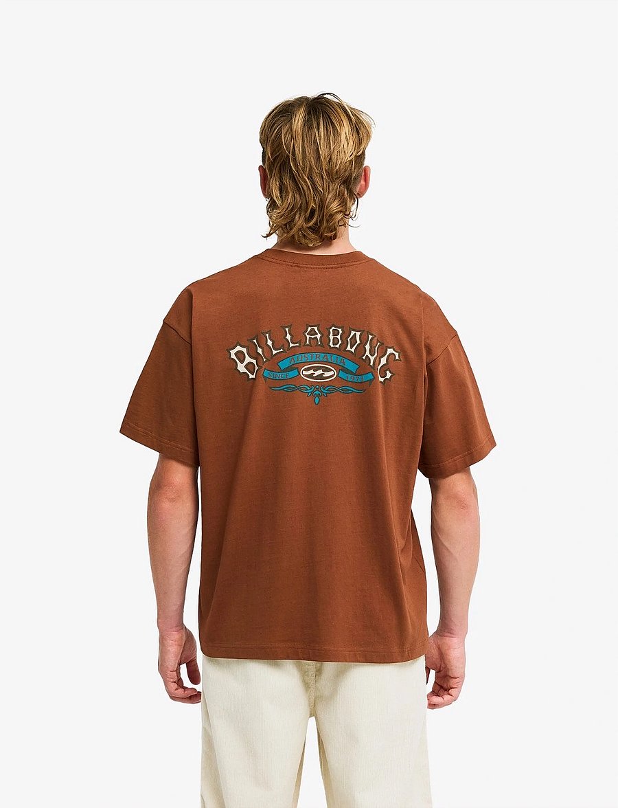 Billabong - HERITAGE OG SS - kortärmade t-shirts - tortoise shell - 3
