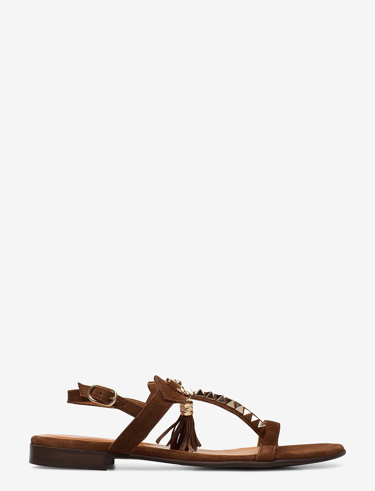 Billi Bi - Sandals 18626 - cognac suede/gold 556 - 1
