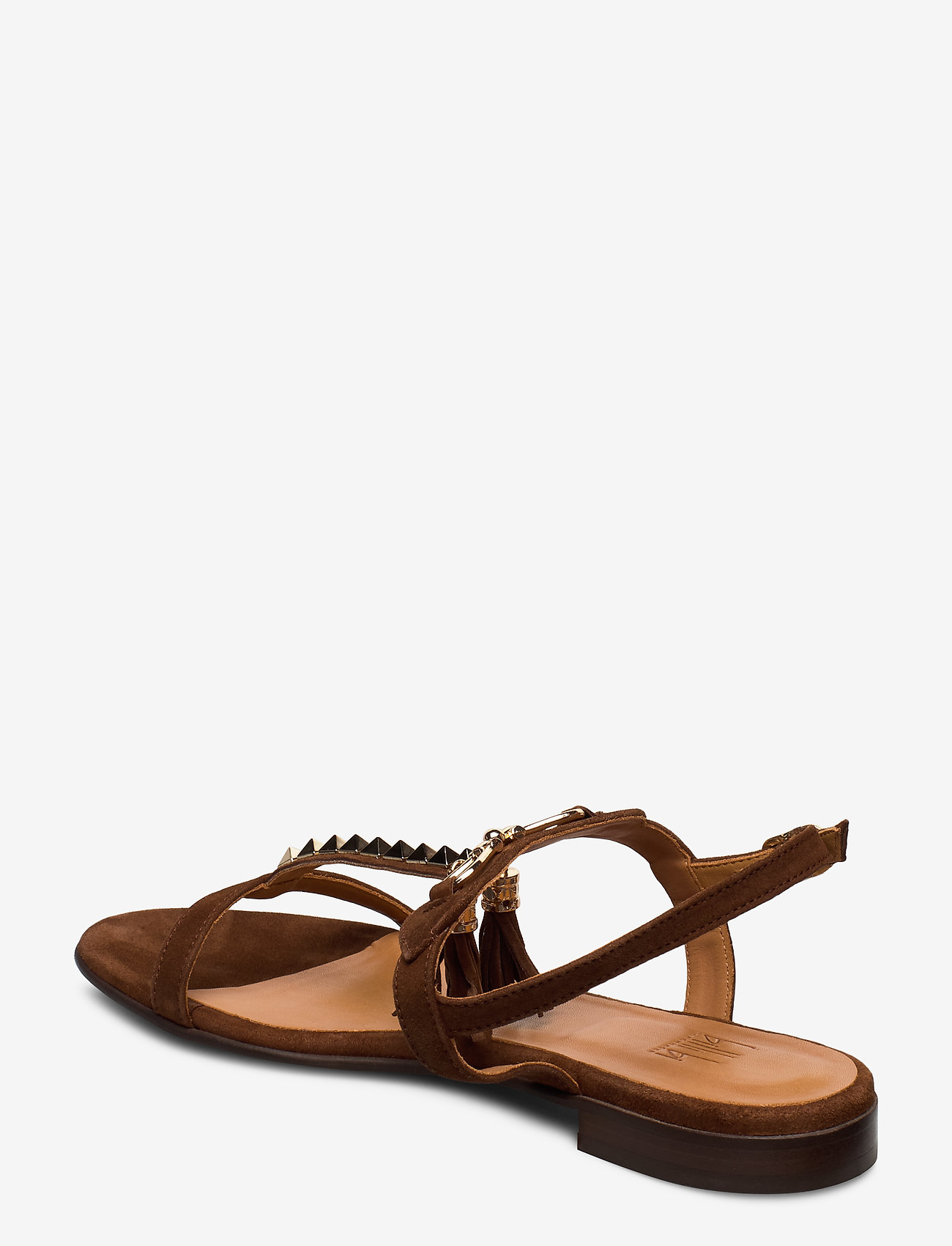 Billi Bi - Sandals 18626 - cognac suede/gold 556 - 2