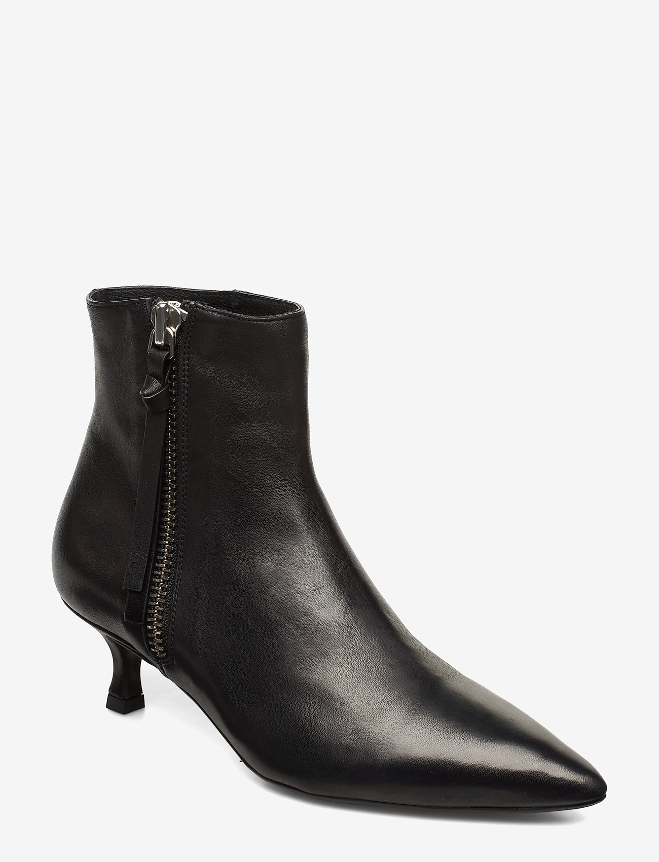 Booties 3345 - BLACK NAPPA/SILVER 703