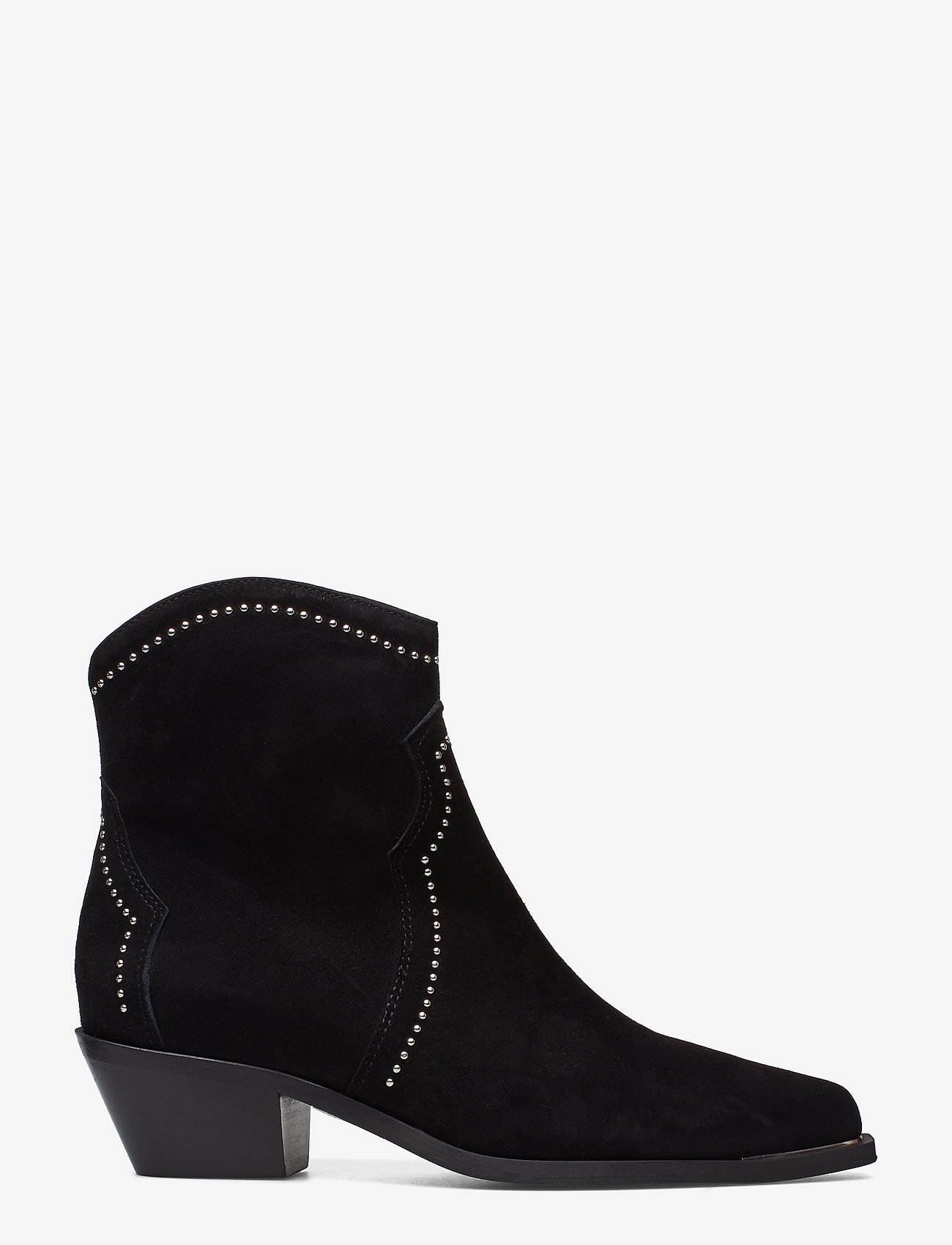 Billi Bi - Booties 3703 - black suede/silver 503 - 1