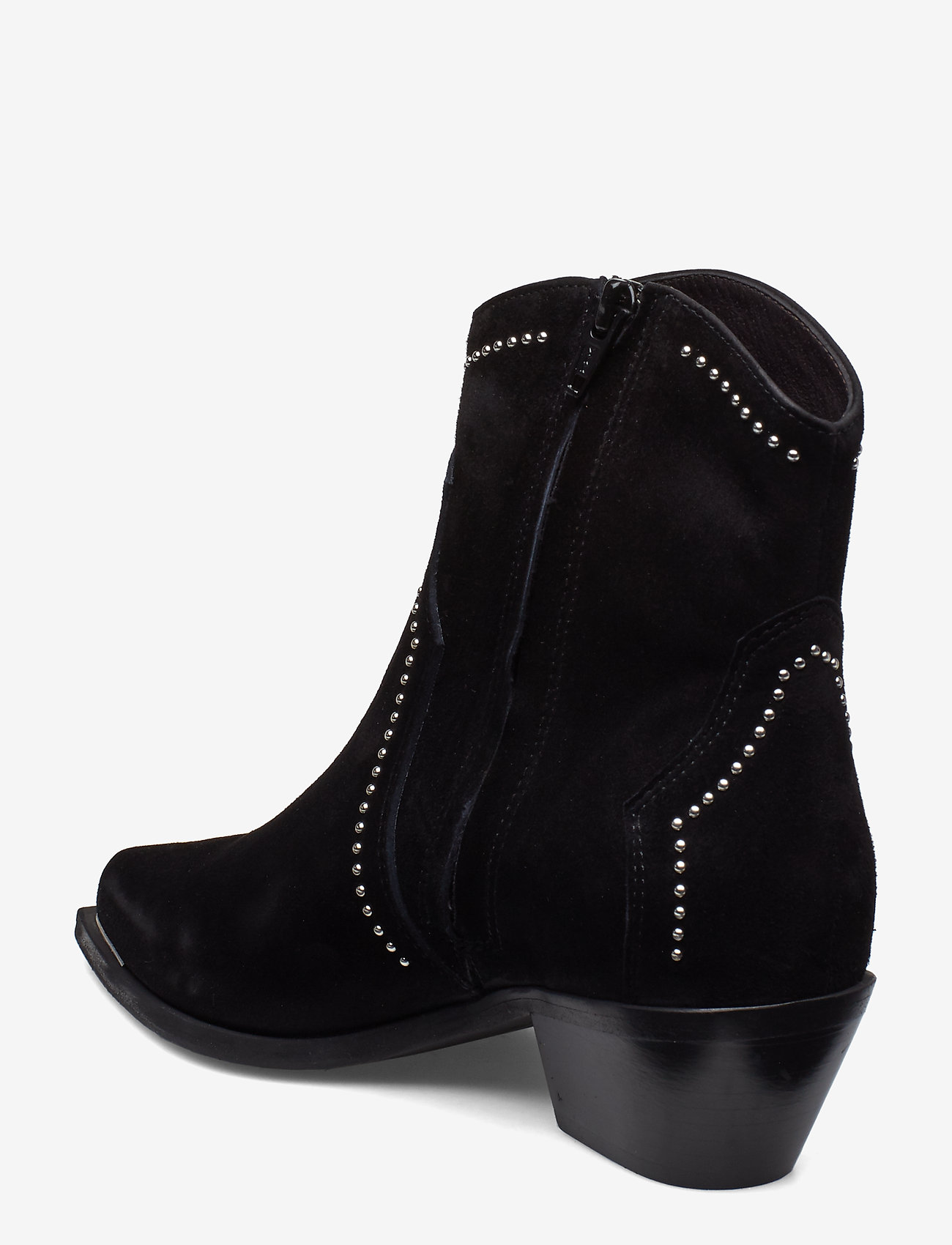 Billi Bi - Booties 3703 - black suede/silver 503 - 2