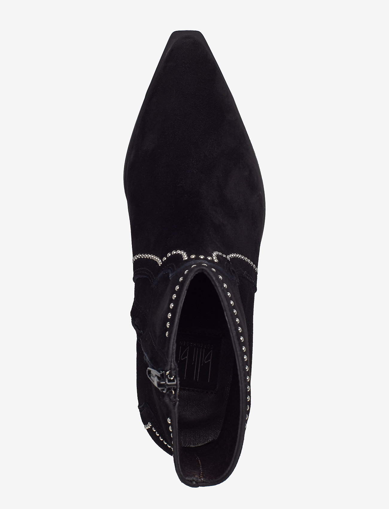 Billi Bi - Booties 3703 - black suede/silver 503 - 3