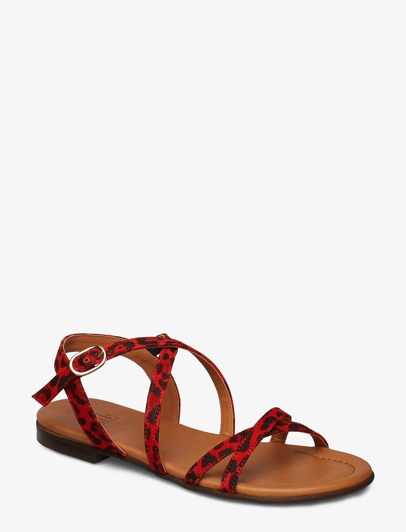 SANDALS - RED LEO LIPS SUEDE 548 H