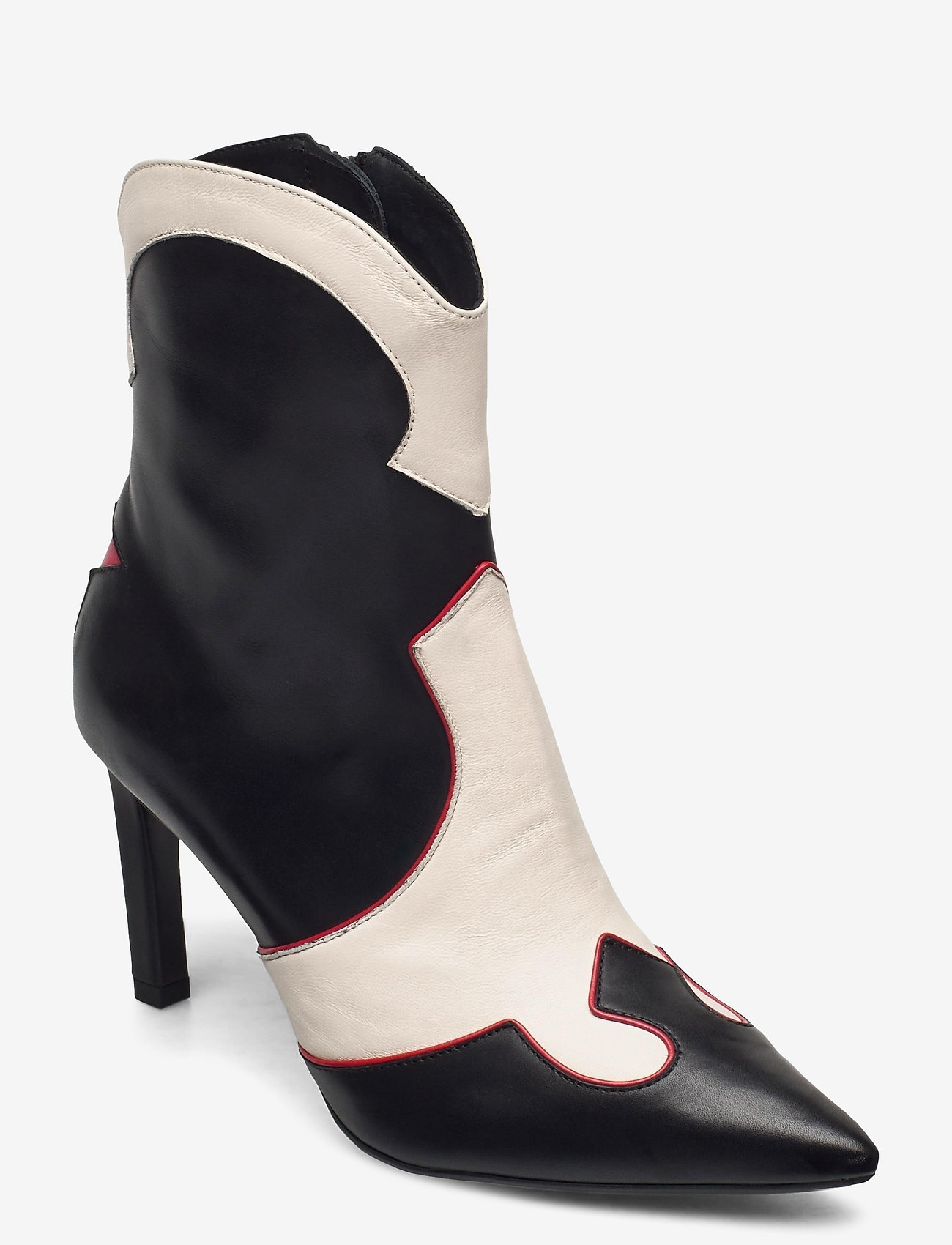 Booties - BLACK/RED/WHITE COMB. 893