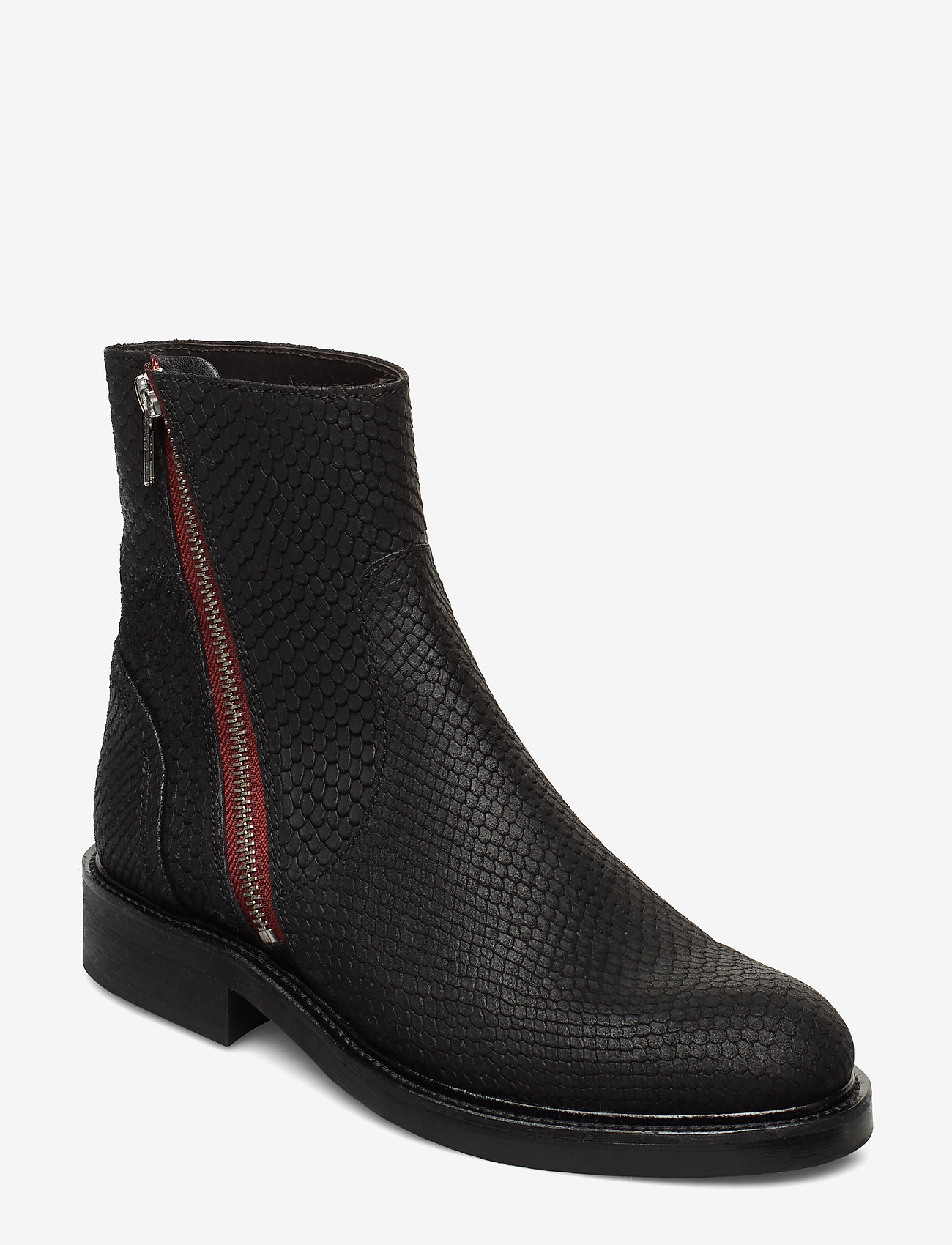 Boots 83450 - BLACK SNAKE/RED ZIP 30