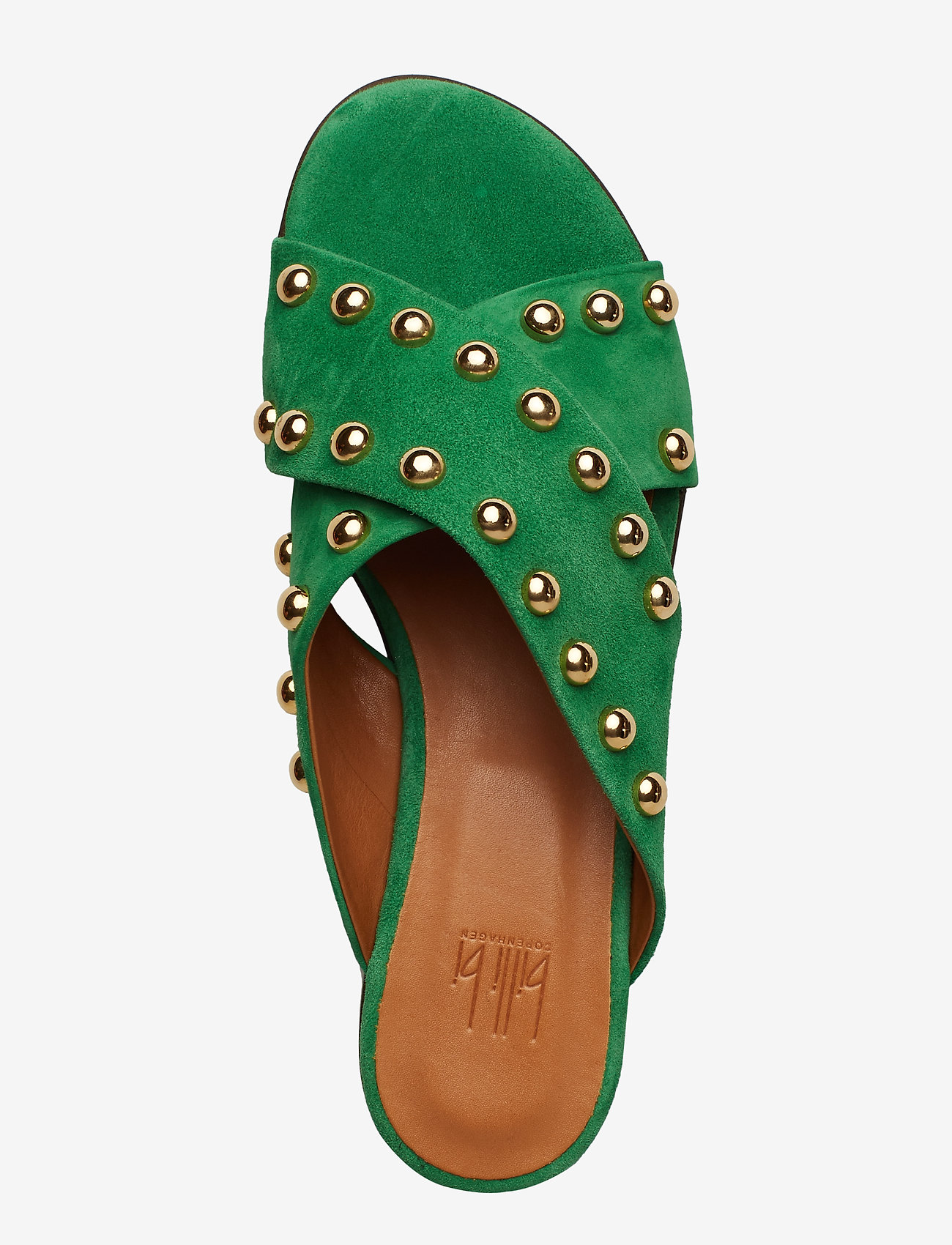 Billi Bi - Slipper 8628 - green amazon suede/gold 542 - 3