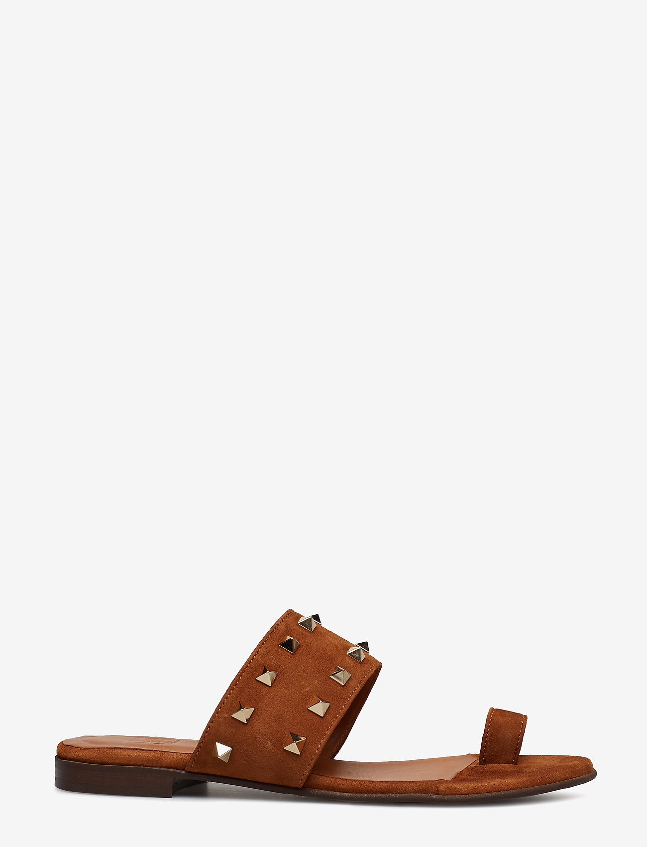 Billi Bi - Sandals 8702 - cognac suede/gold 562 - 1