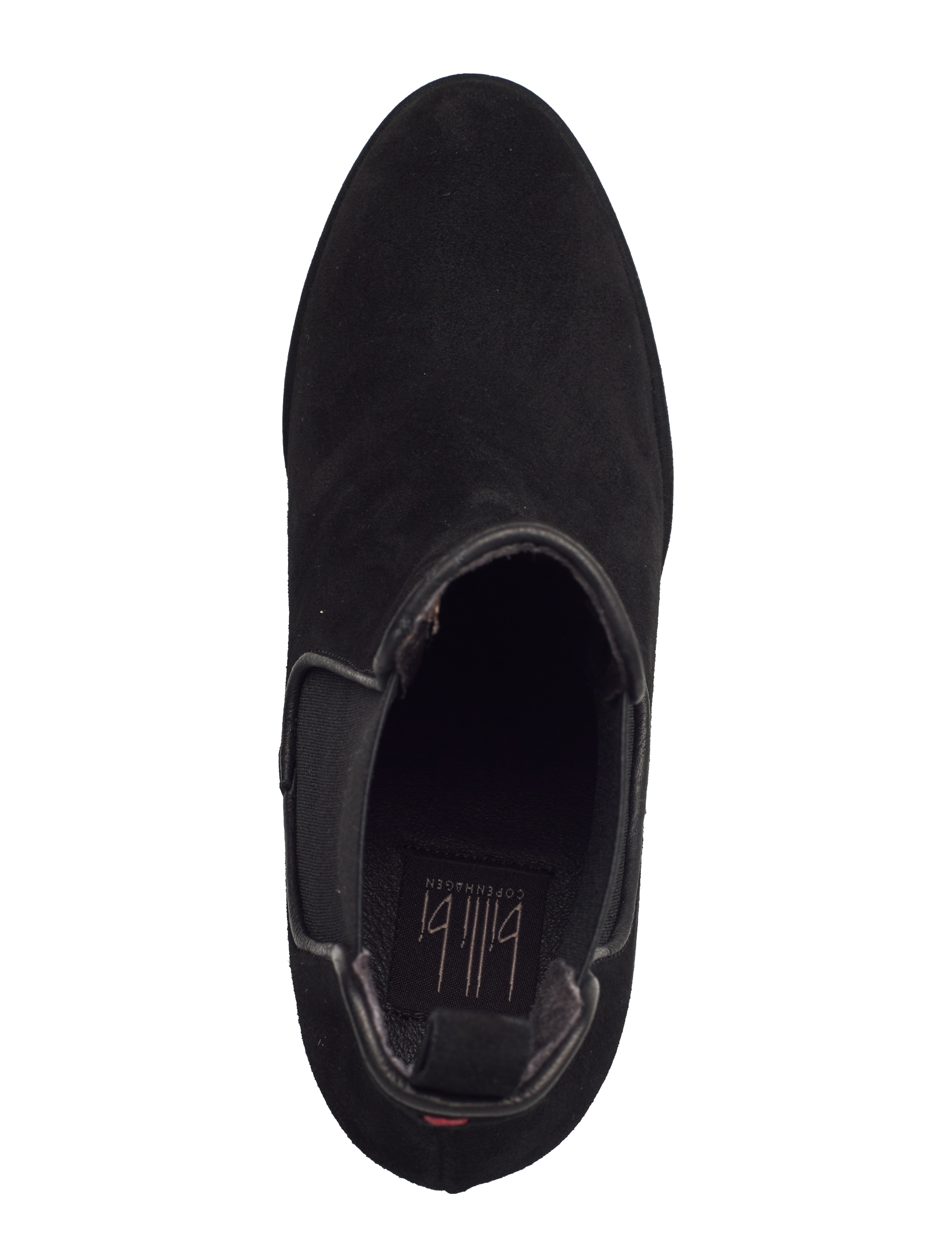 Billi Bi - Booties - høj hæl - black suede/bl.sole - 3