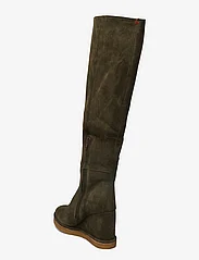 Billi Bi - Long Boots - pitkävartiset saappaat - army green  babysilk suede - 2