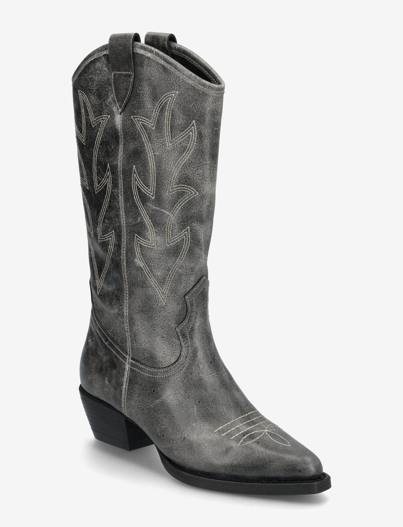 Billi Bi - Boots - cowboystøvler - black washed itaca calf - 0