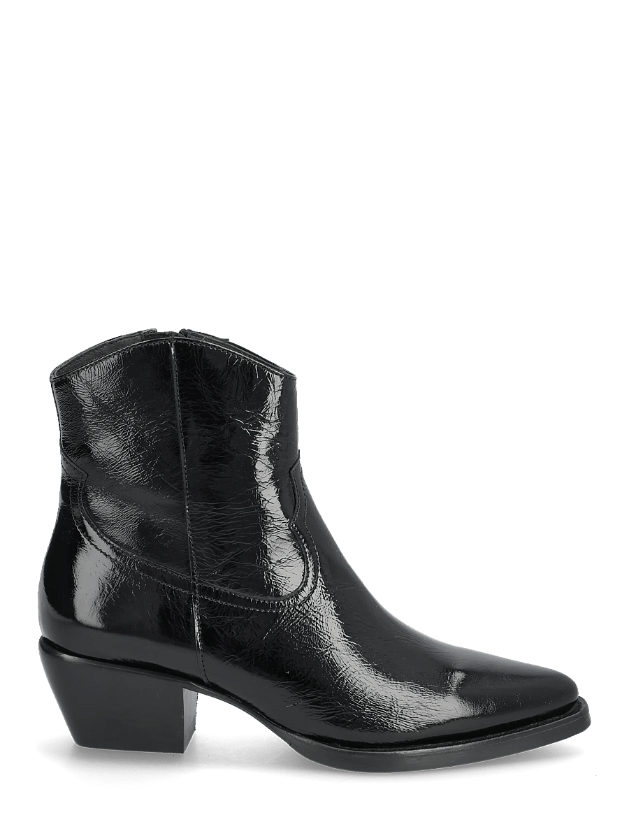 Billi Bi - Booties - cowboystøvler - black naplack - 1