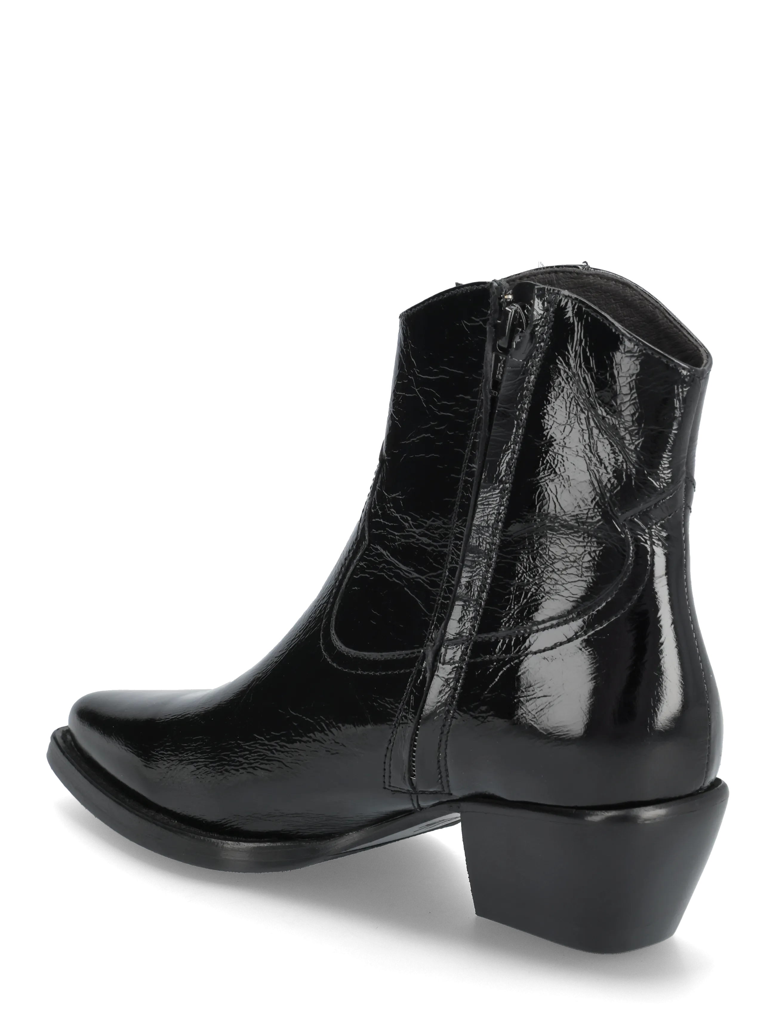 Billi Bi - Booties - cowboystøvler - black naplack - 2