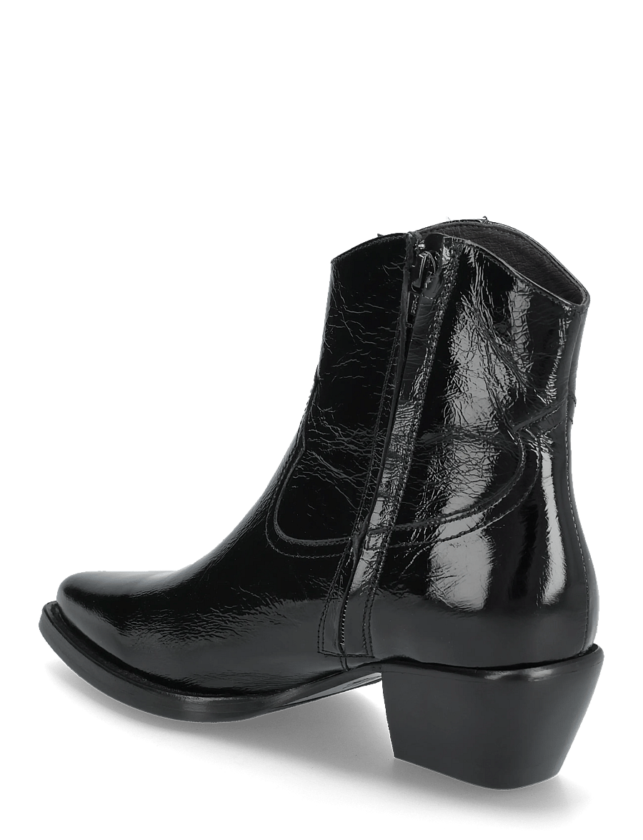 Billi Bi - Booties - cowboystøvler - black naplack - 2