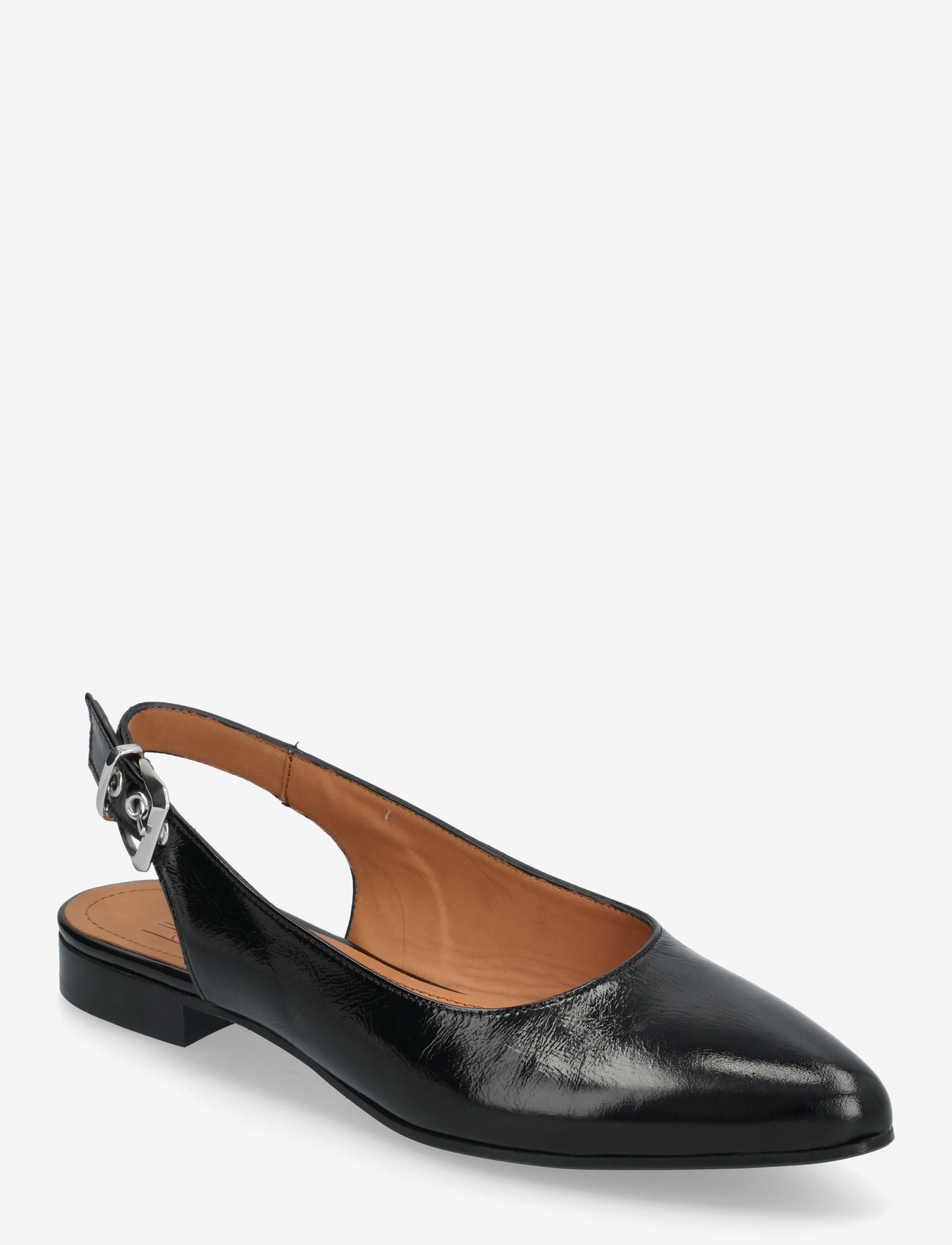 Billi Bi - Sling back - platta slingbacks - black naplack - 0