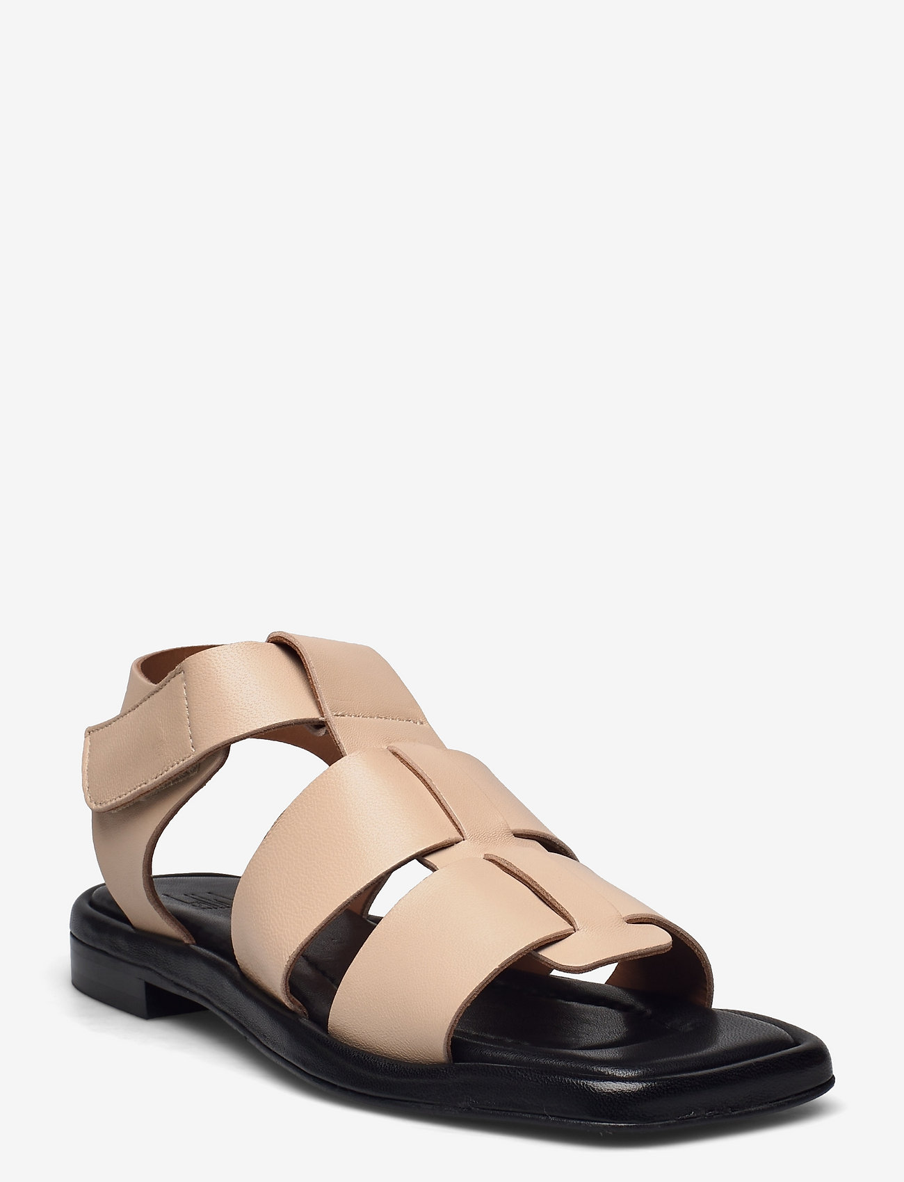 BEIGE CALF/BLACK SOLE 772