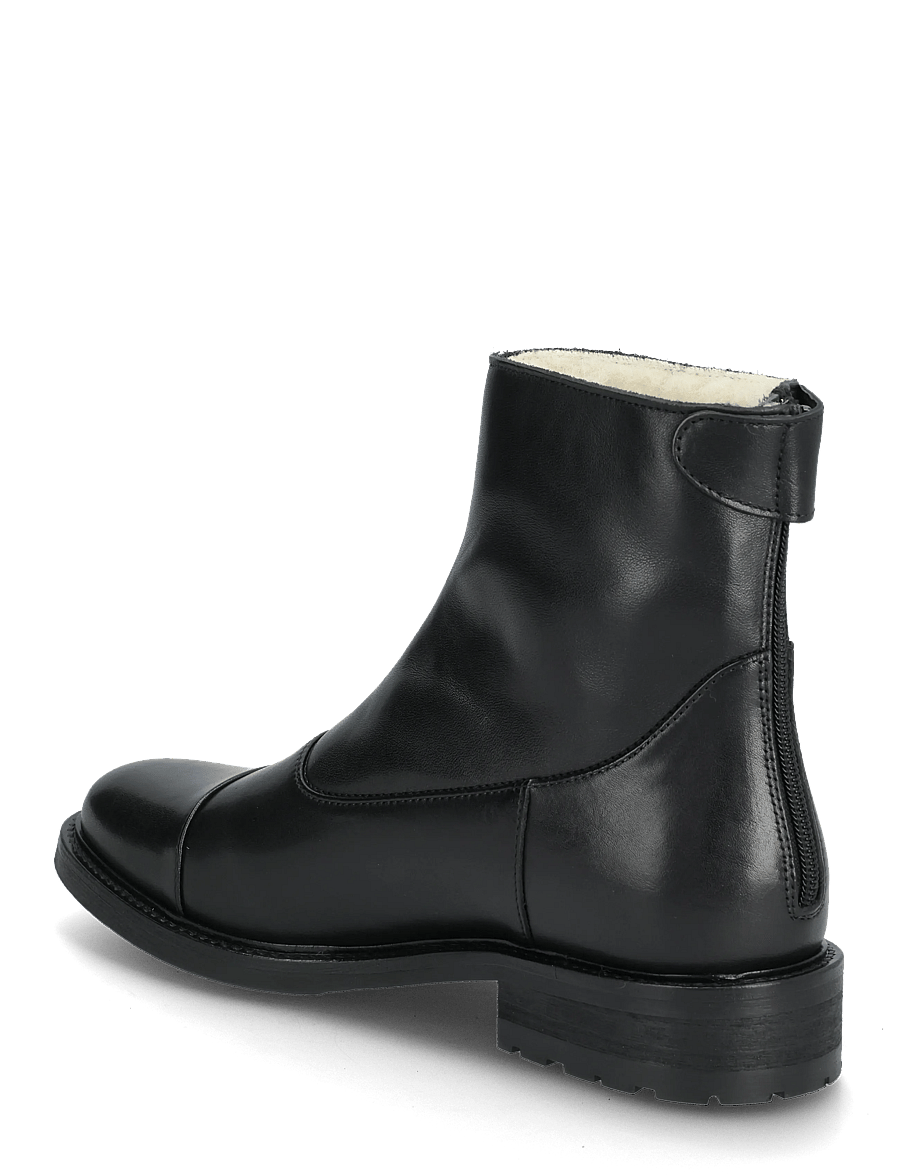 Billi Bi - Warm lining - madalad poolsaapad - black calf - 2