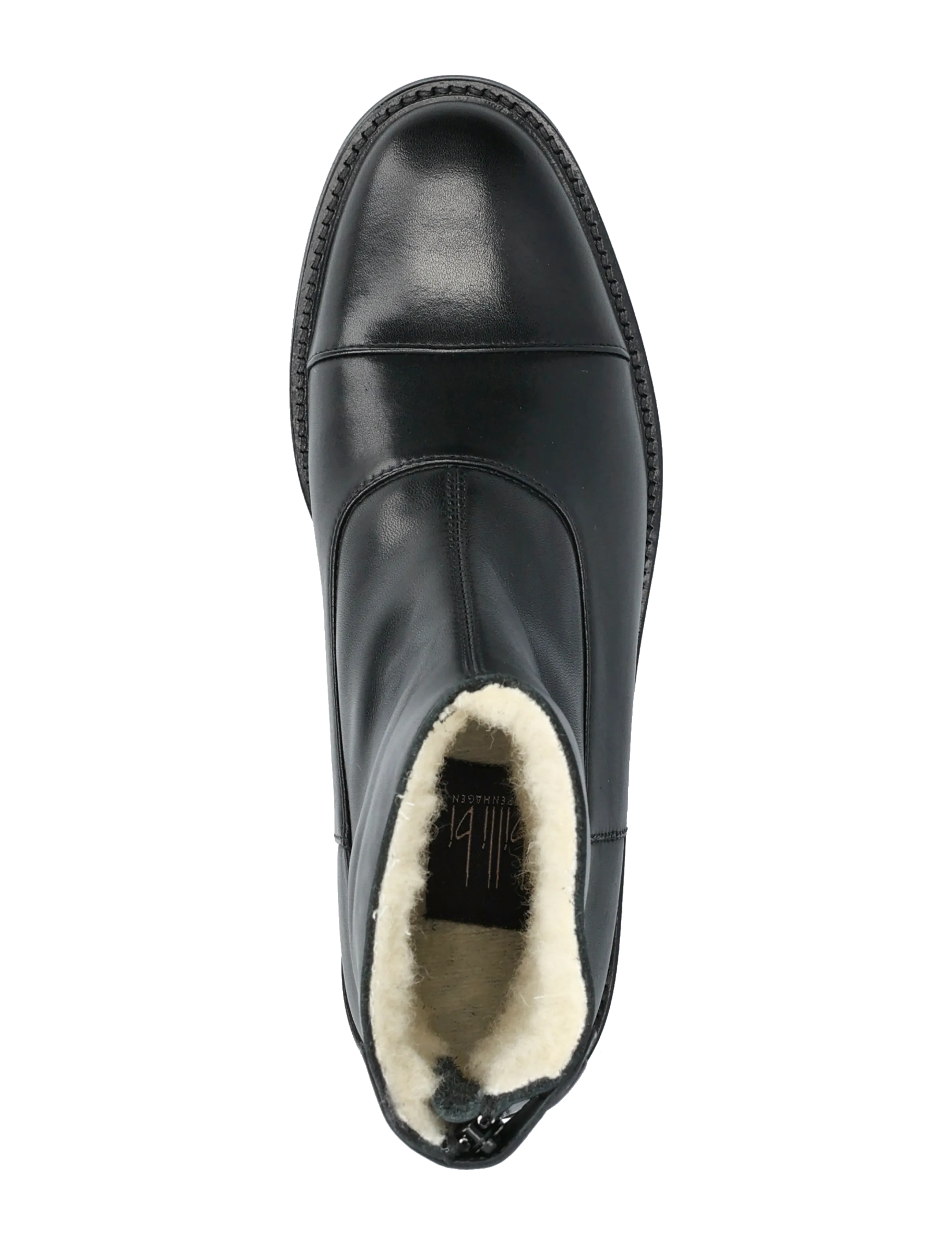 Billi Bi - Warm lining - bottines plates - black calf - 3