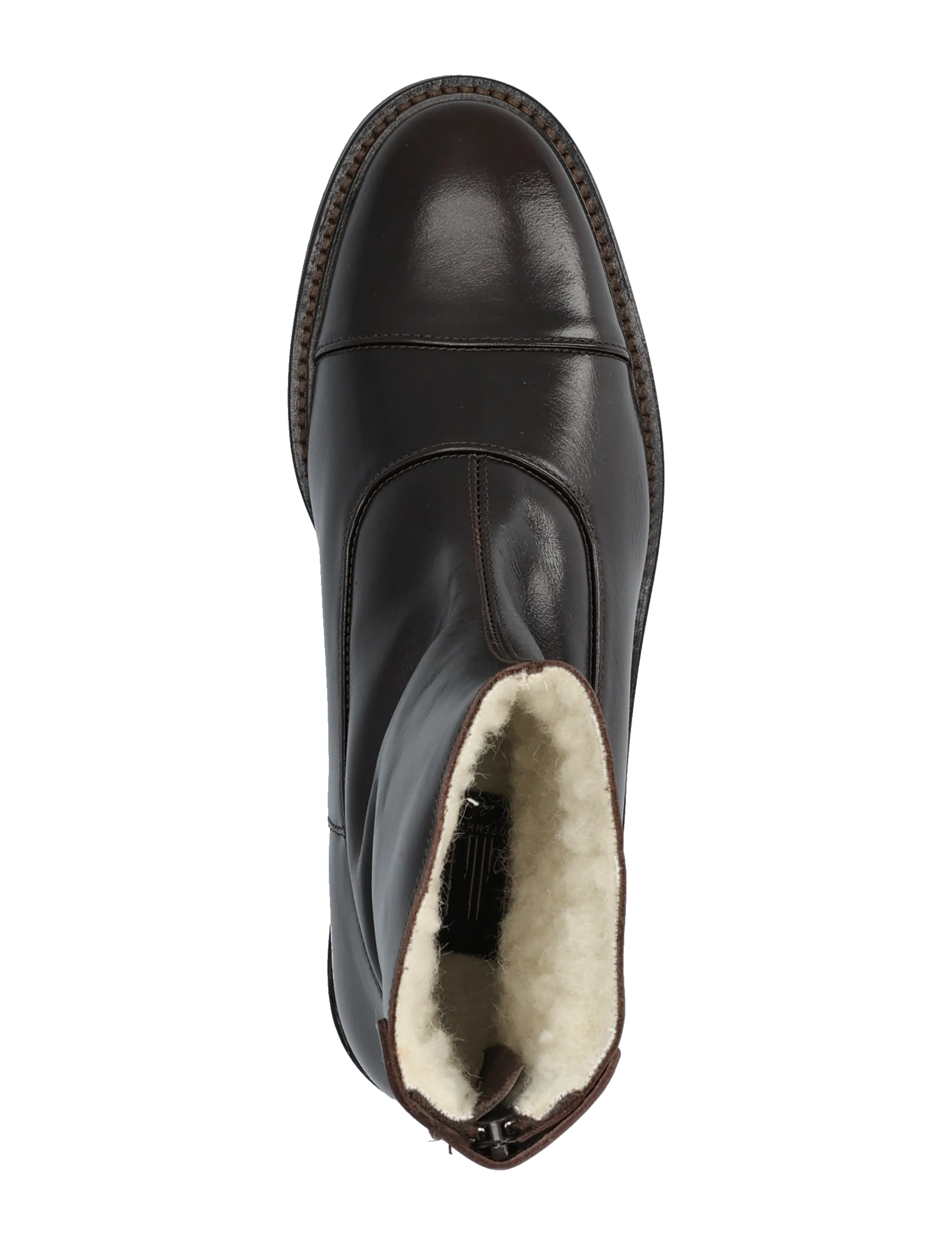 Billi Bi - Warm lining - flat ankle boots - espresso calf - 3
