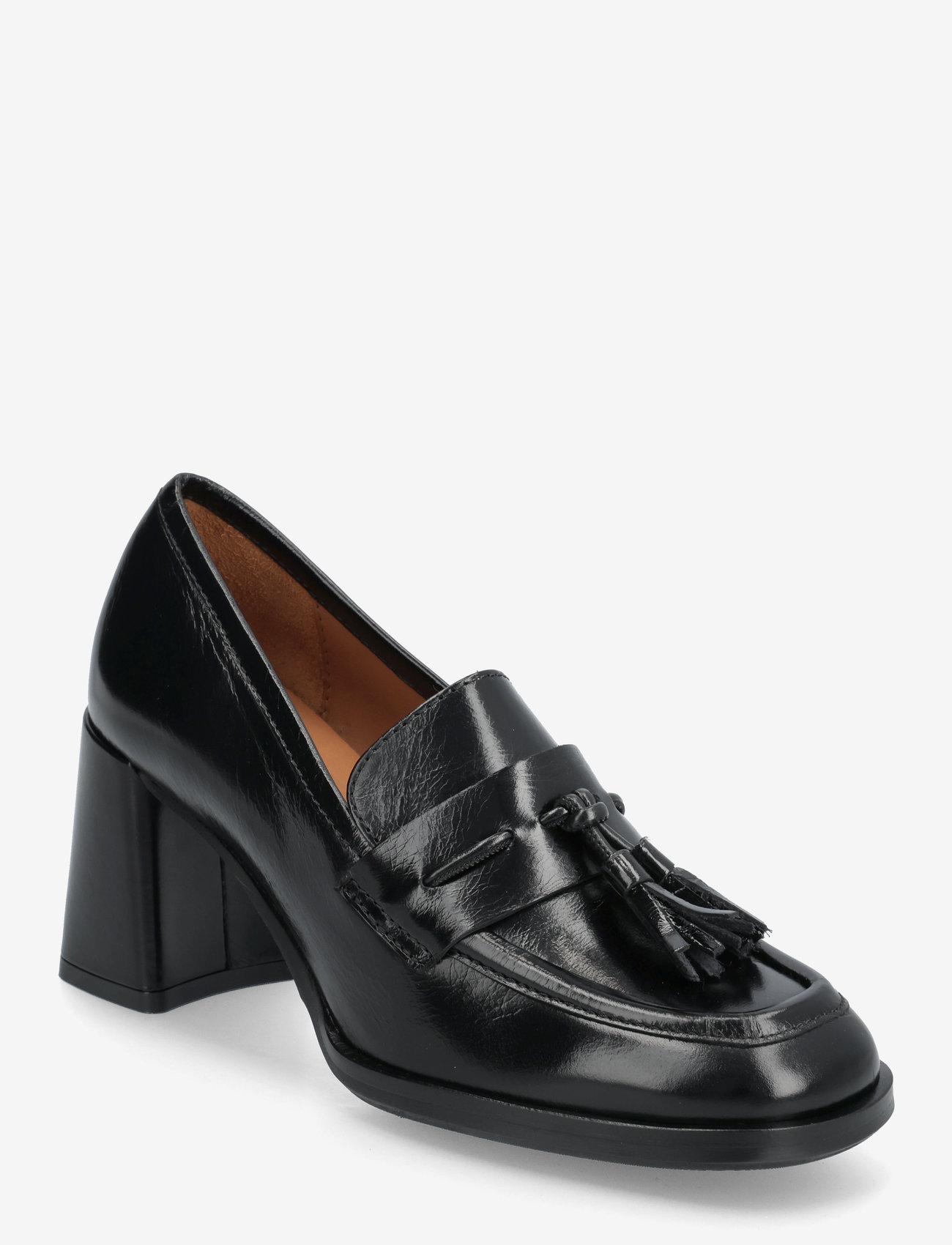 Billi Bi - Pumps - loafers med klack - black athene calf - 0