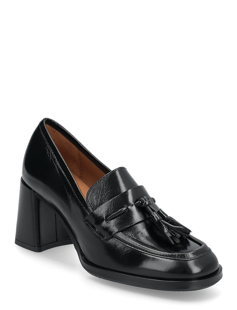 Billi Bi - Pumps - loafers med klack - black athene calf - 0