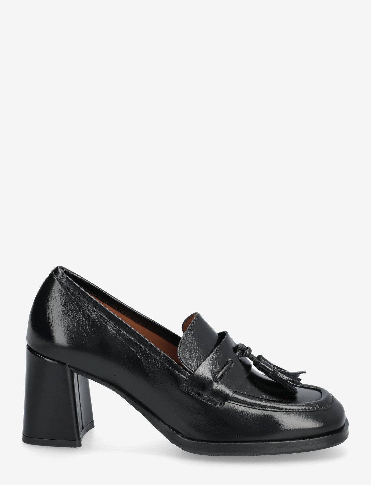 Billi Bi - Pumps - loafers med klack - black athene calf - 1