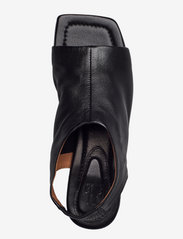 Billi Bi - A1724 - buty z odkrytą piętą na płaskim obcasie - black nappa 70 - 3