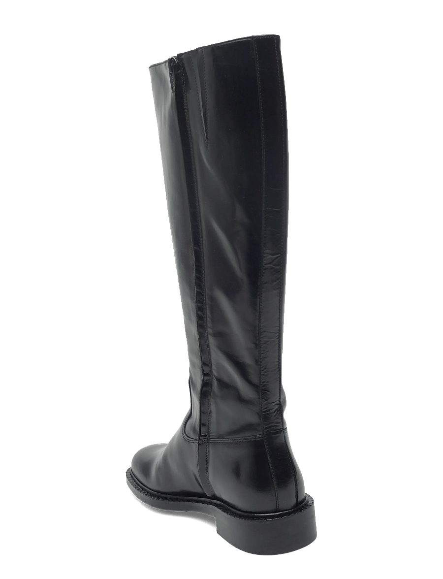 Billi Bi - Long boots X-wide - lange laarzen - black rustic oil - 2