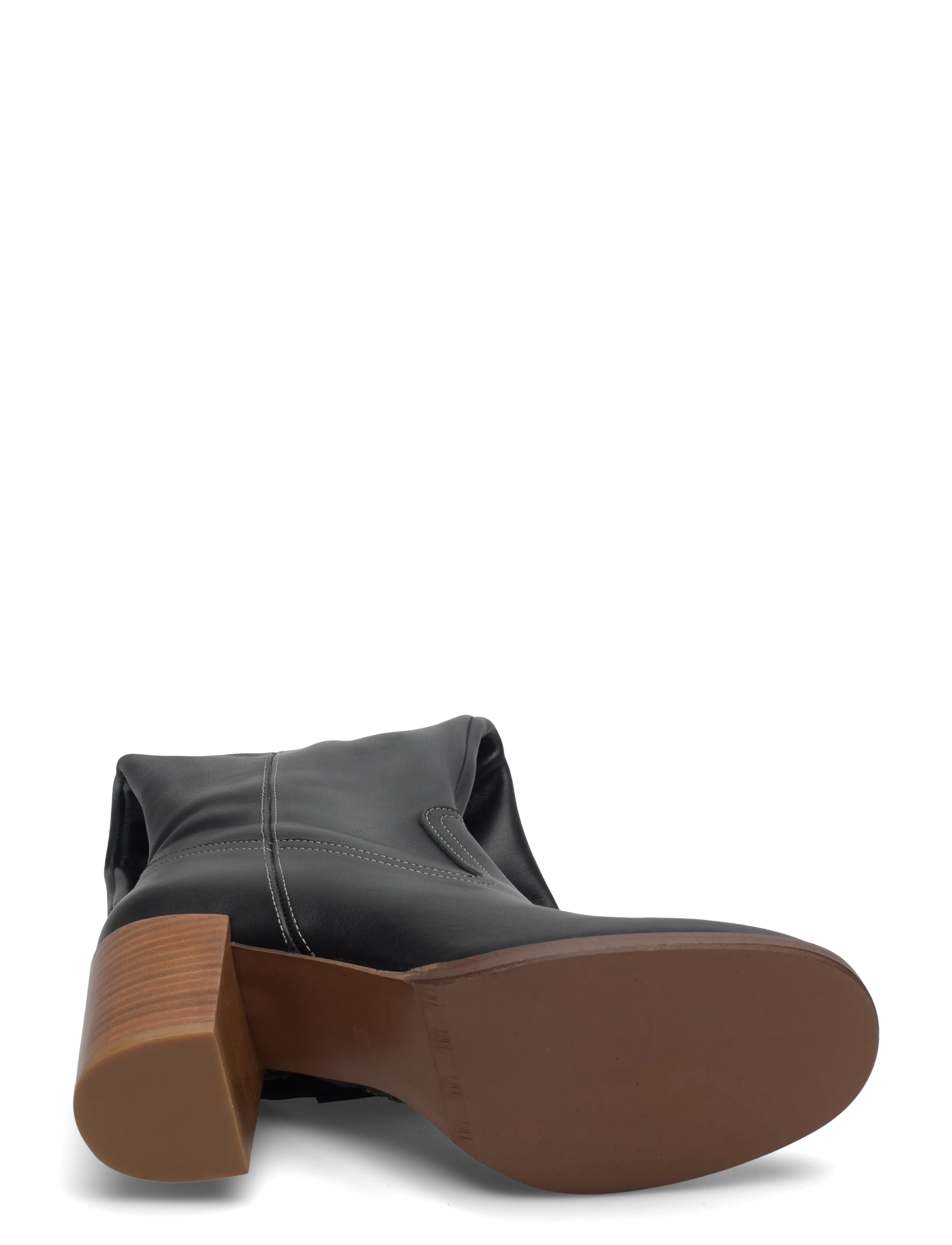 Billi Bi - Long boots X-wide - chelsea boots - black calf/lt. heel  -x wid - 4