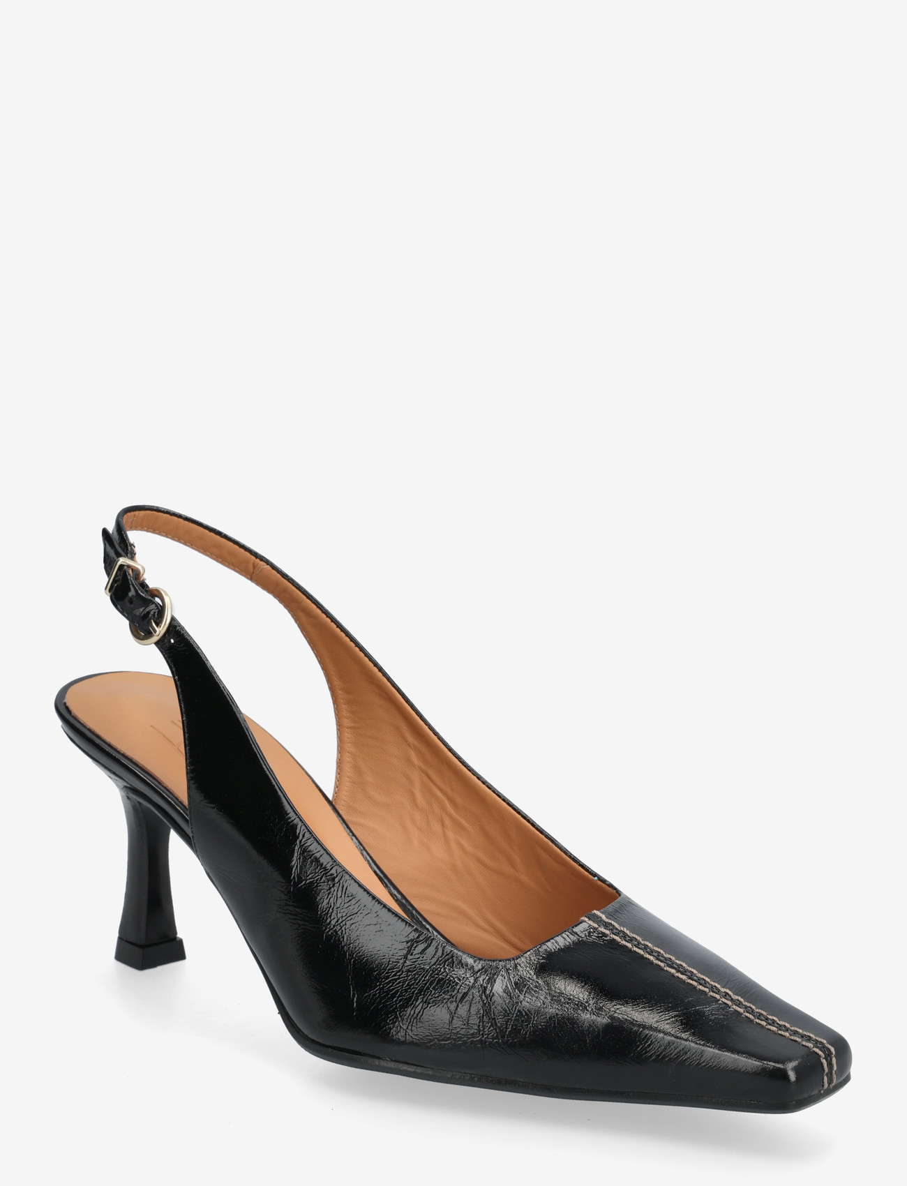 Billi Bi - Sling back - slingbacks med hæle - black naplack - 0