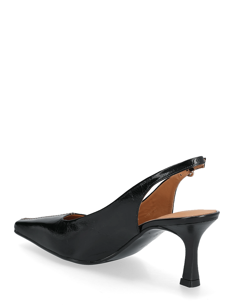 Billi Bi - Sling back - slingbacks mit absatz - black naplack - 2