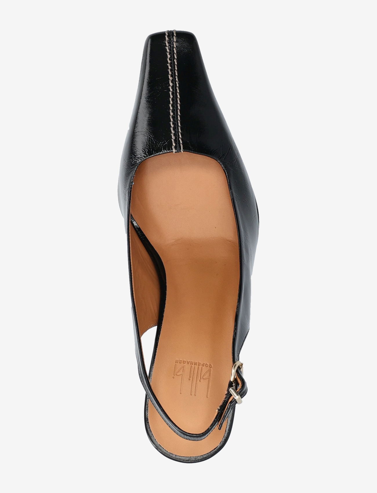 Billi Bi - Sling back - slingbacks med hæle - black naplack - 3